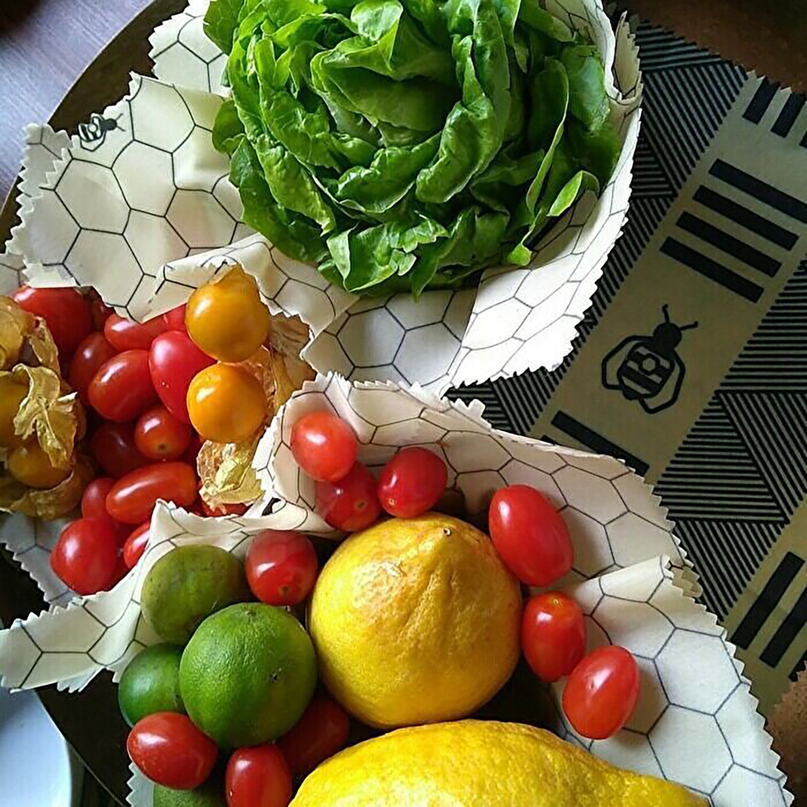 All-Natural Organic Cotton & Beeswax Kitchen Wrap (30 x 90cm) - Horizon Farms