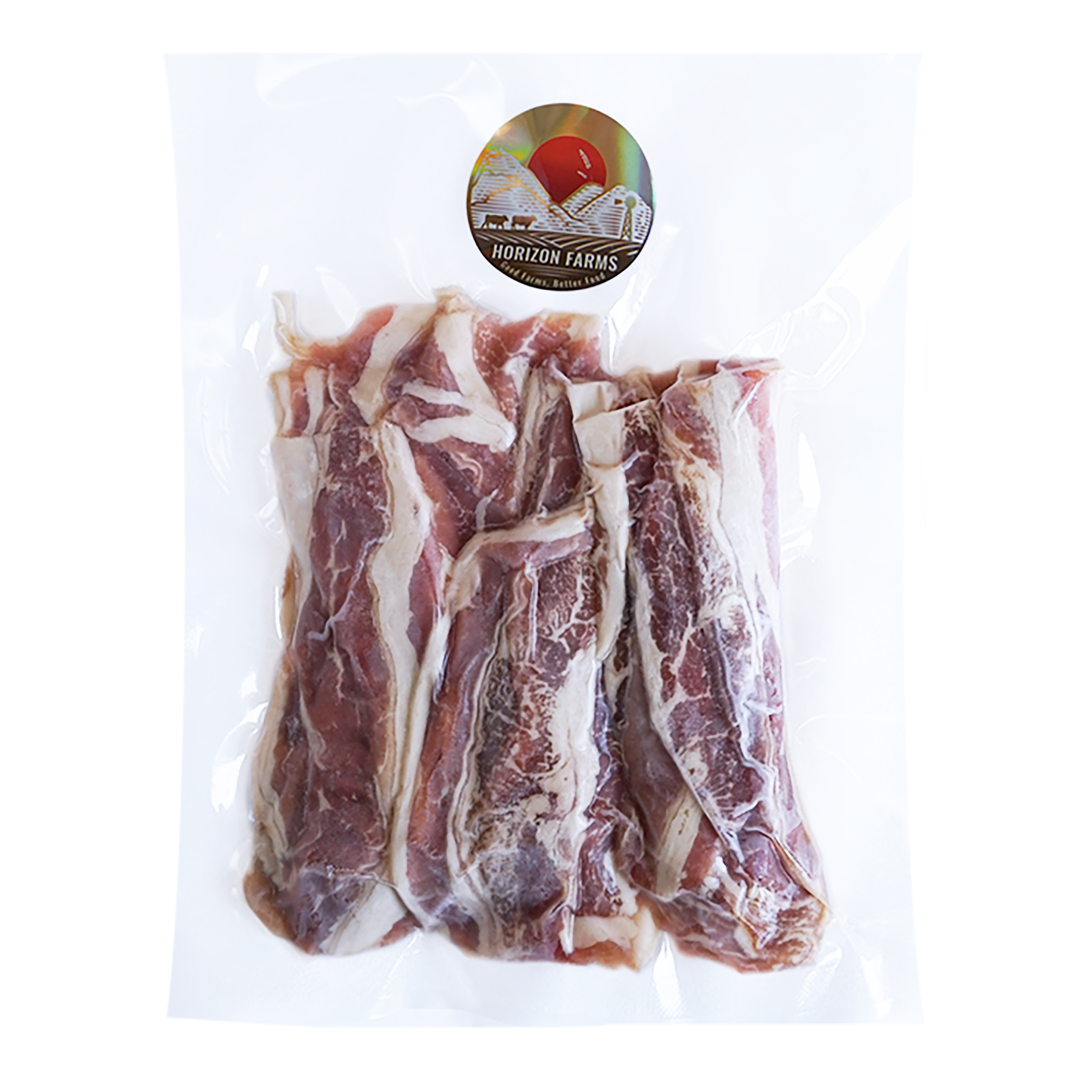 Grass-Fed Beef Navel Brisket Slices (200g) - Horizon Farms
