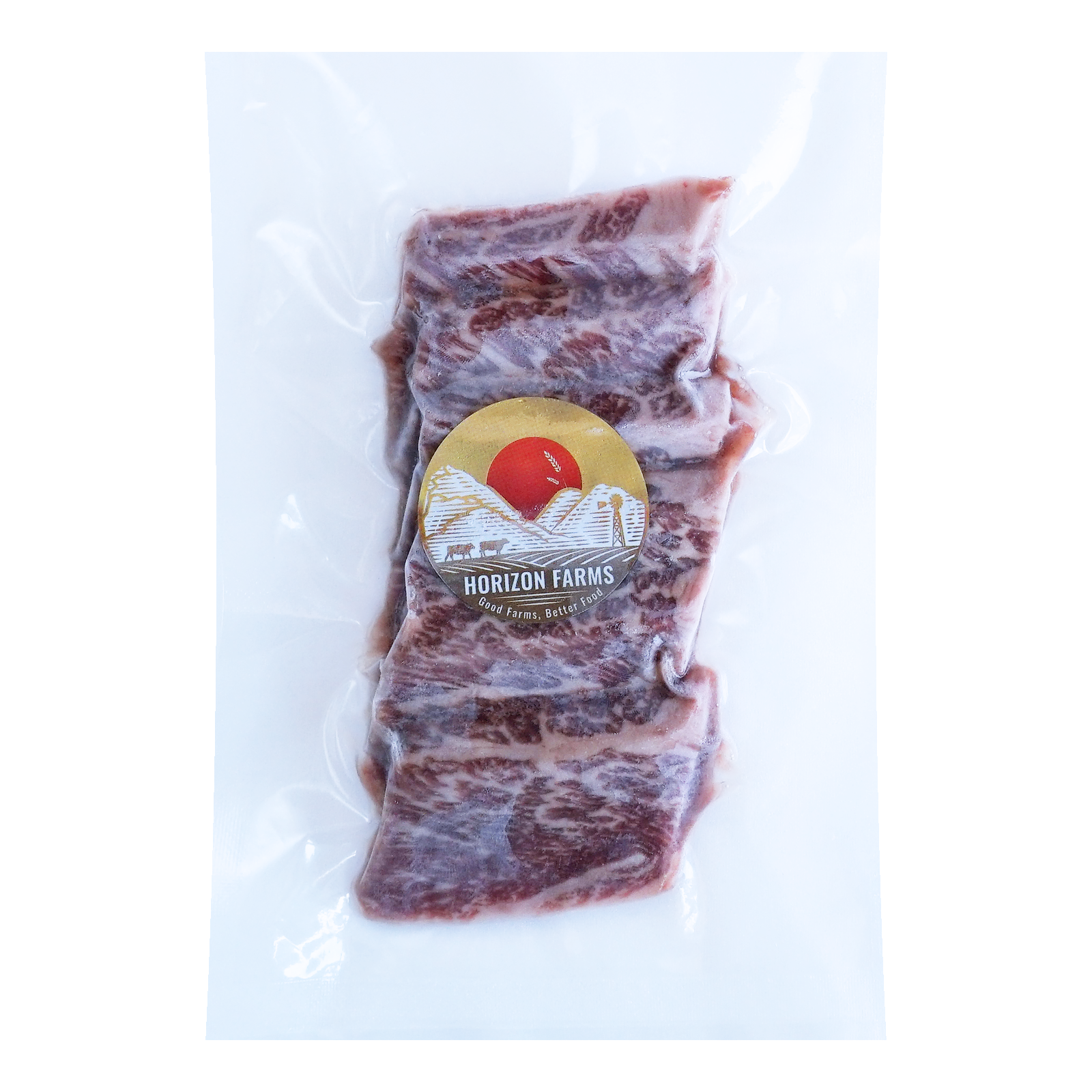 Premium American Grain-Fed Beef Chuck Roll BBQ Slices from the USA (100g)
