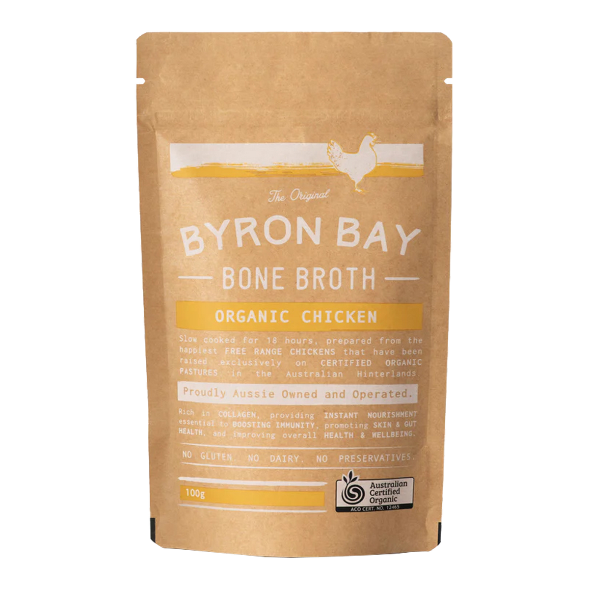 Certified Organic Chicken Bone & Vegetable Broth Powder (100g/14 Servings) - Horizon Farms