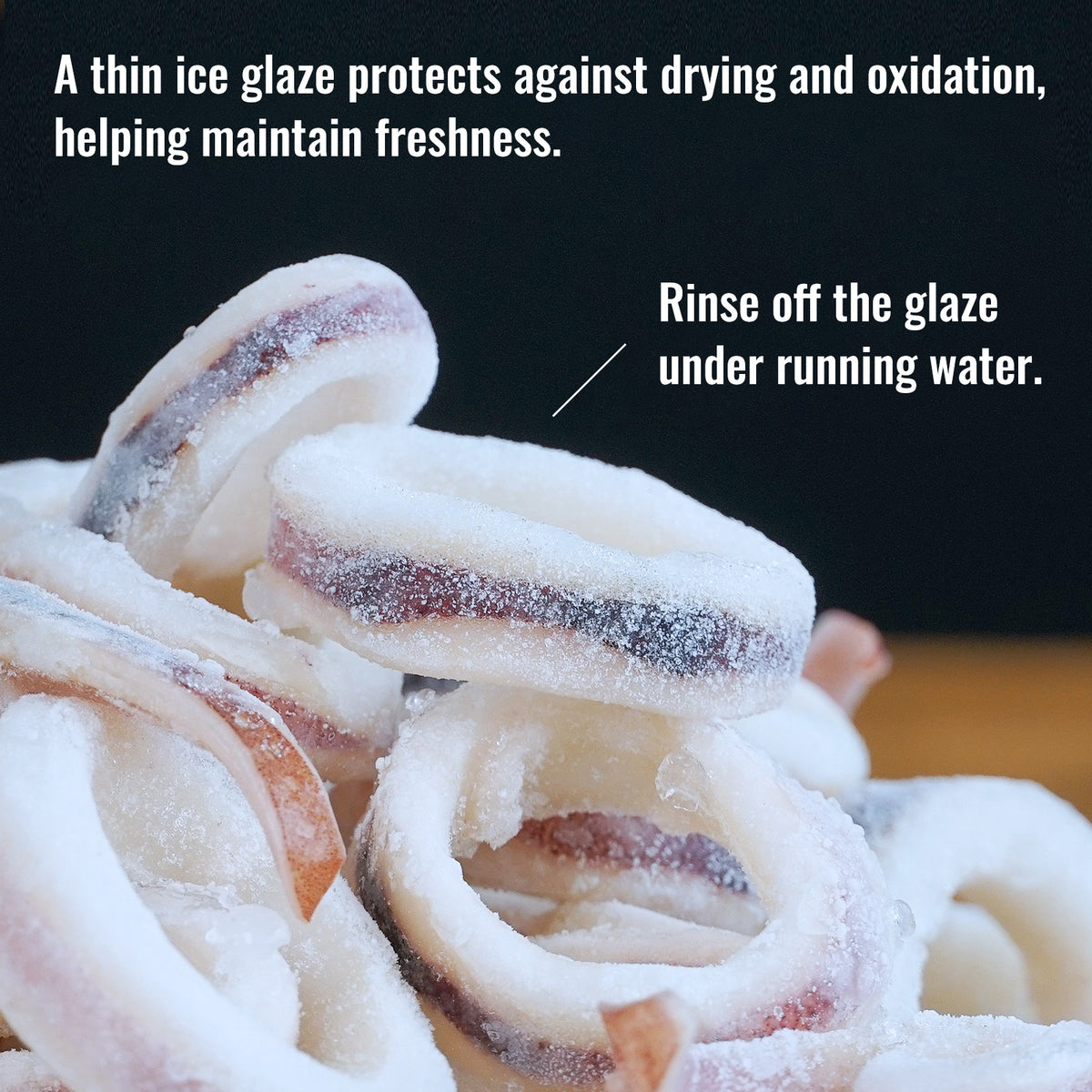 Wild-Caught Pre-Cooked & Cut Frozen Squid Rings from Argentina (1kg) - Horizon Farms