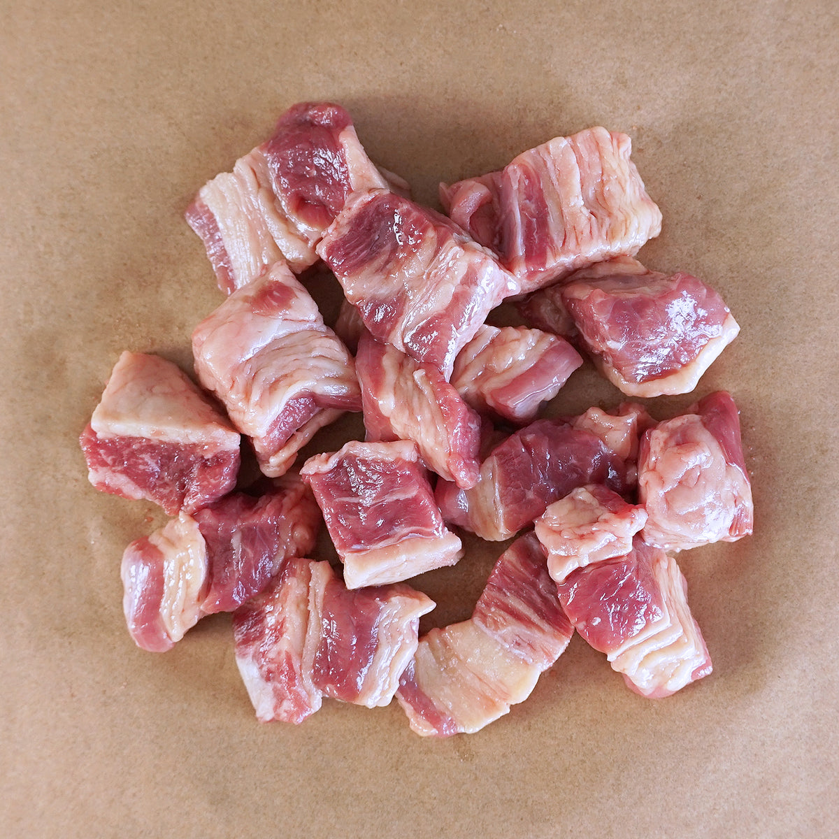 Grass-Fed Beef Navel Brisket Stew Cuts (200g)