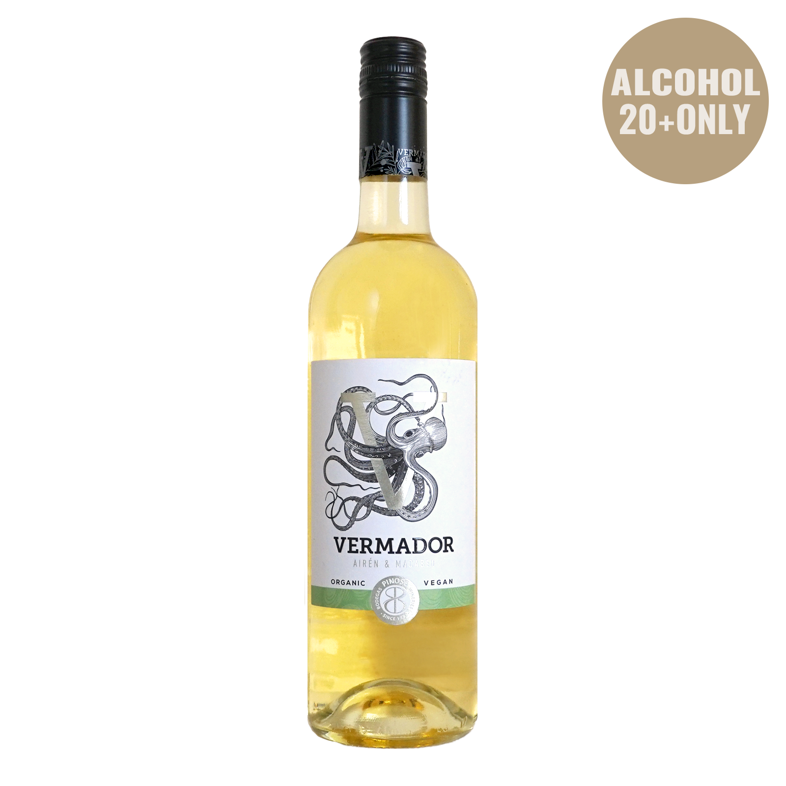 Organic White Wine Vermador Blanco from Spain (750ml) - Horizon Farms