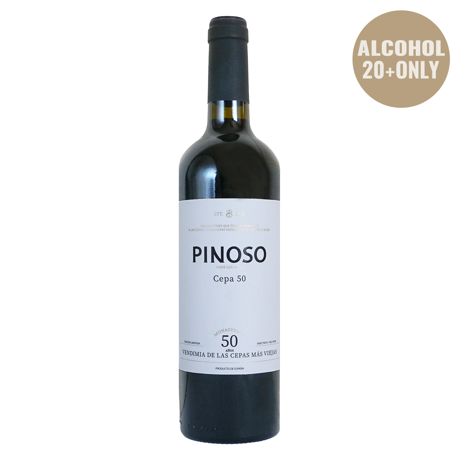 Organic Red Wine Pinoso Cepa 50 from Spain (750ml) - Horizon Farms