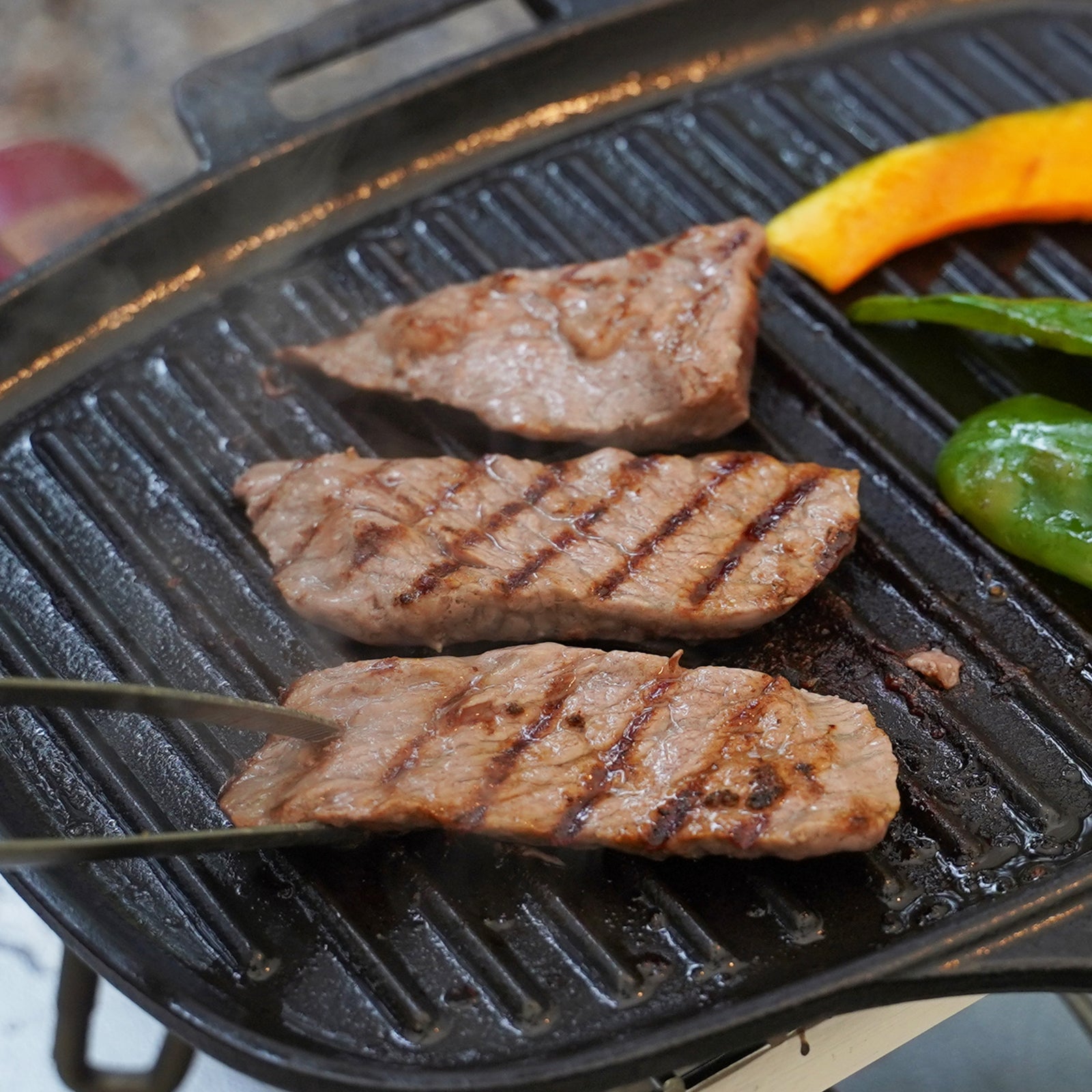 Premium American Grain-Fed Beef Kalbi BBQ Slices from the USA (100g)