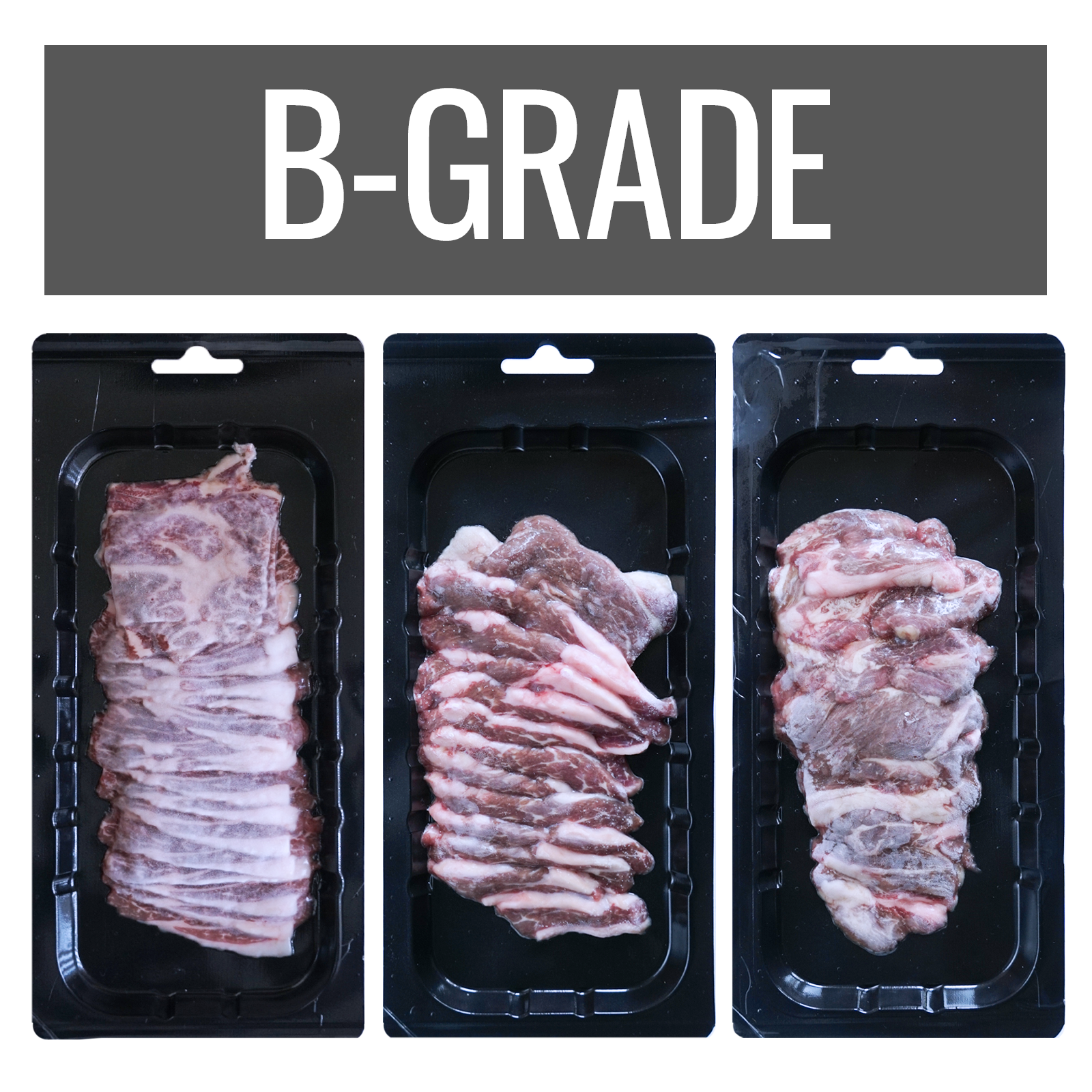 Japanese Range-Free Wagyu Beef Chuck Shoulder BBQ Slices B-Grade from Iwate (100g) - Horizon Farms