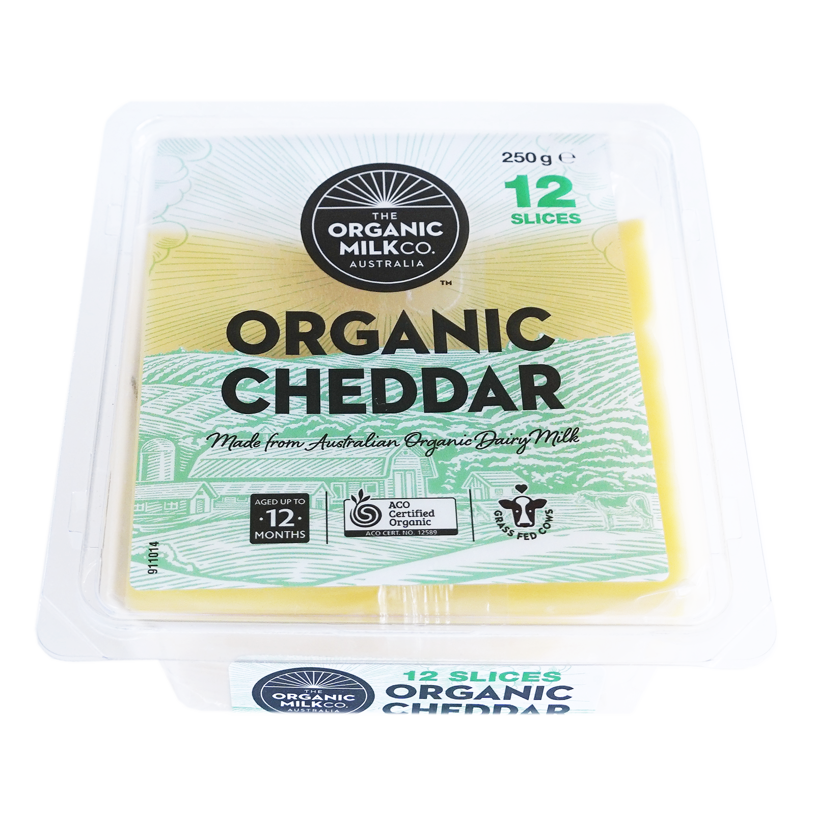 Certified Organic Grass-Fed Cheddar Cheese Slices (250g) - Horizon Farms