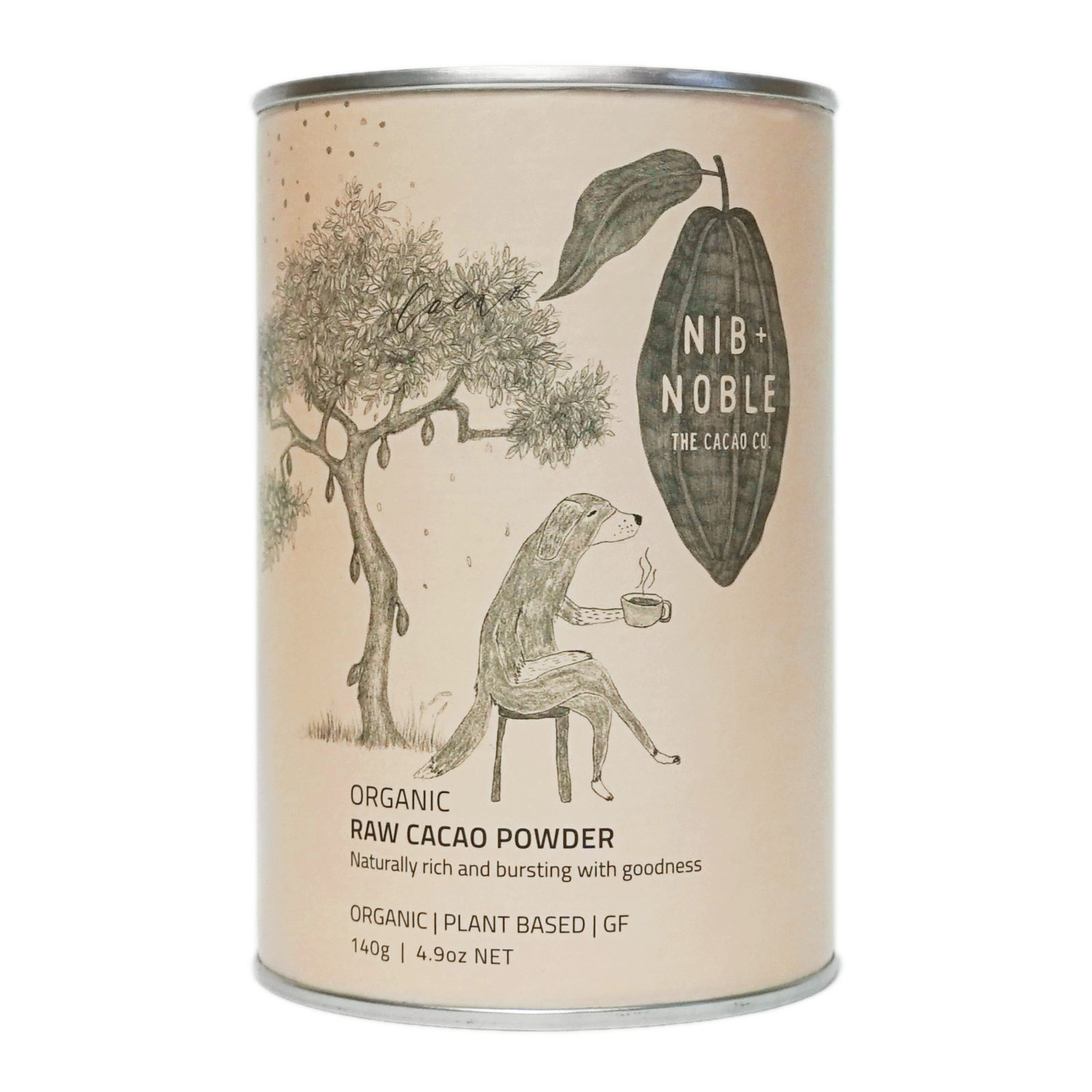 Organic Fair-Trade 100% Raw Cacao Powder from Australia (140g)