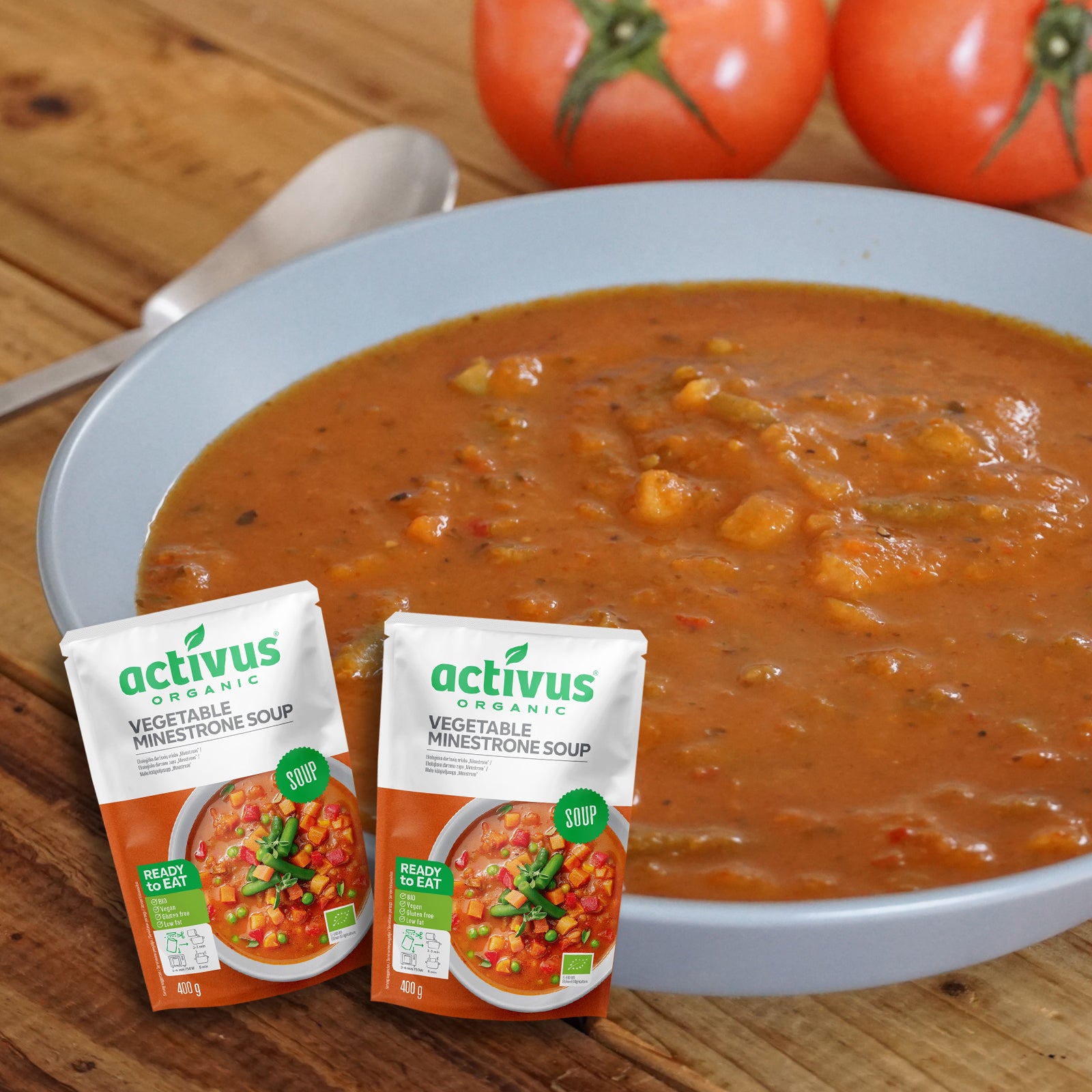 Certified Organic Vegetable Minestrone Soup (800g) - Horizon Farms