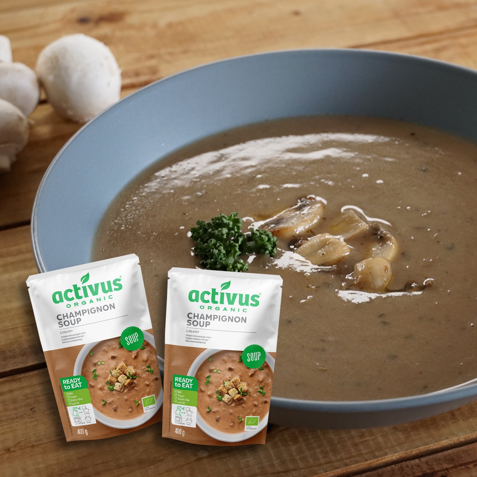 Certified Organic Mushroom Soup / Gravy (800g) - Horizon Farms