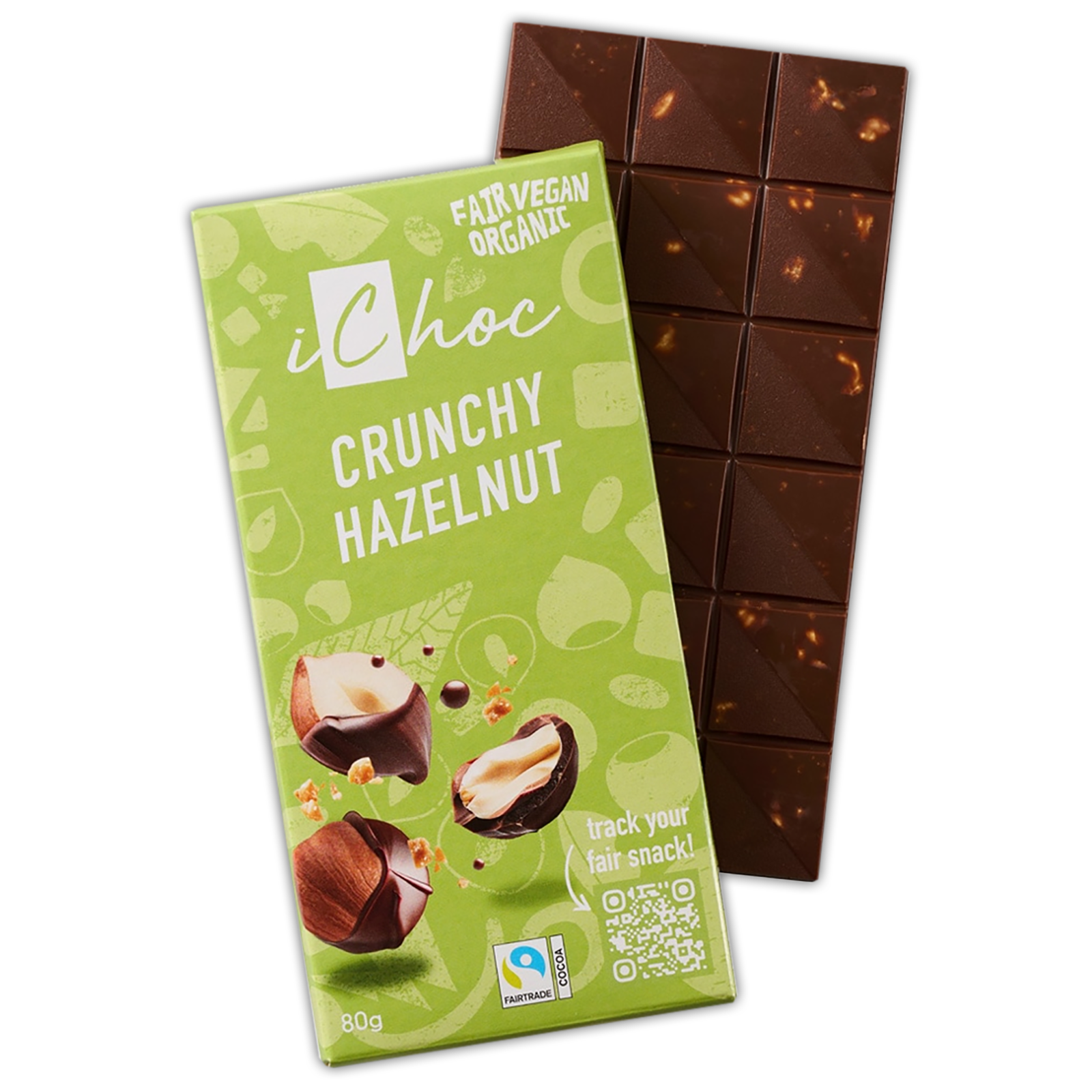 Certified Organic Dairy-Free Chocolate from Germany - Crunchy Hazelnut (240g)