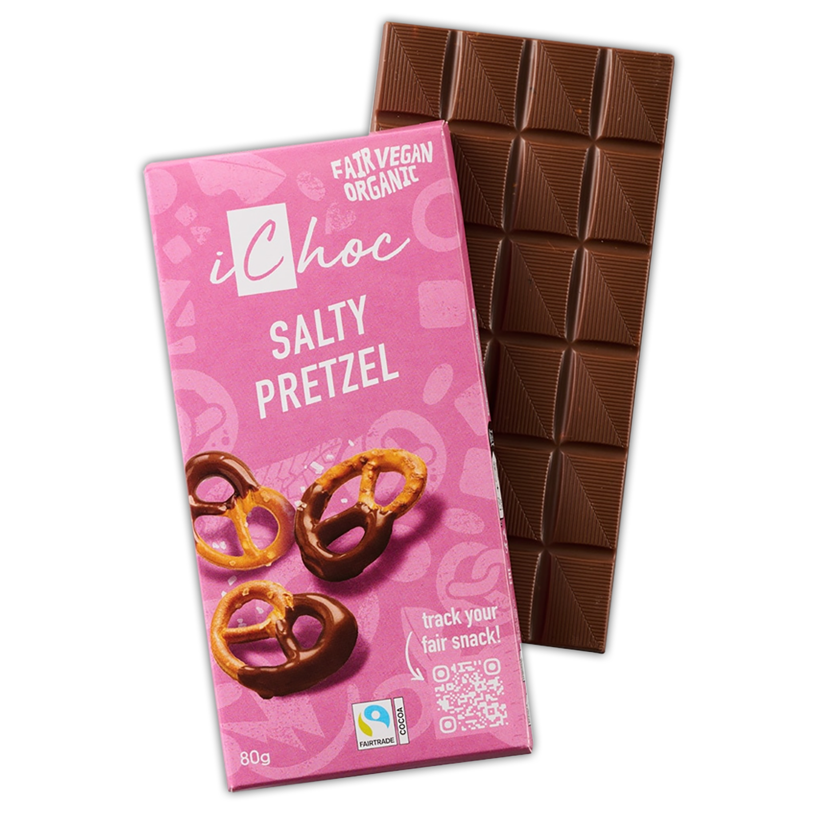 Certified Organic Dairy-Free Chocolate from Germany - Salty Pretzel (240g)