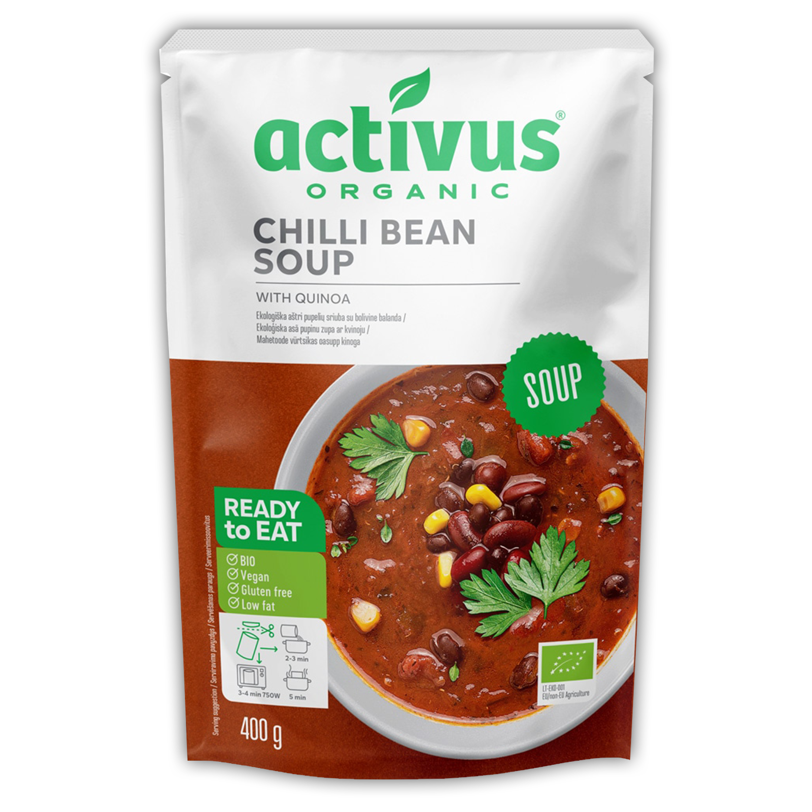 Certified Organic Chilli Bean Soup (800g)