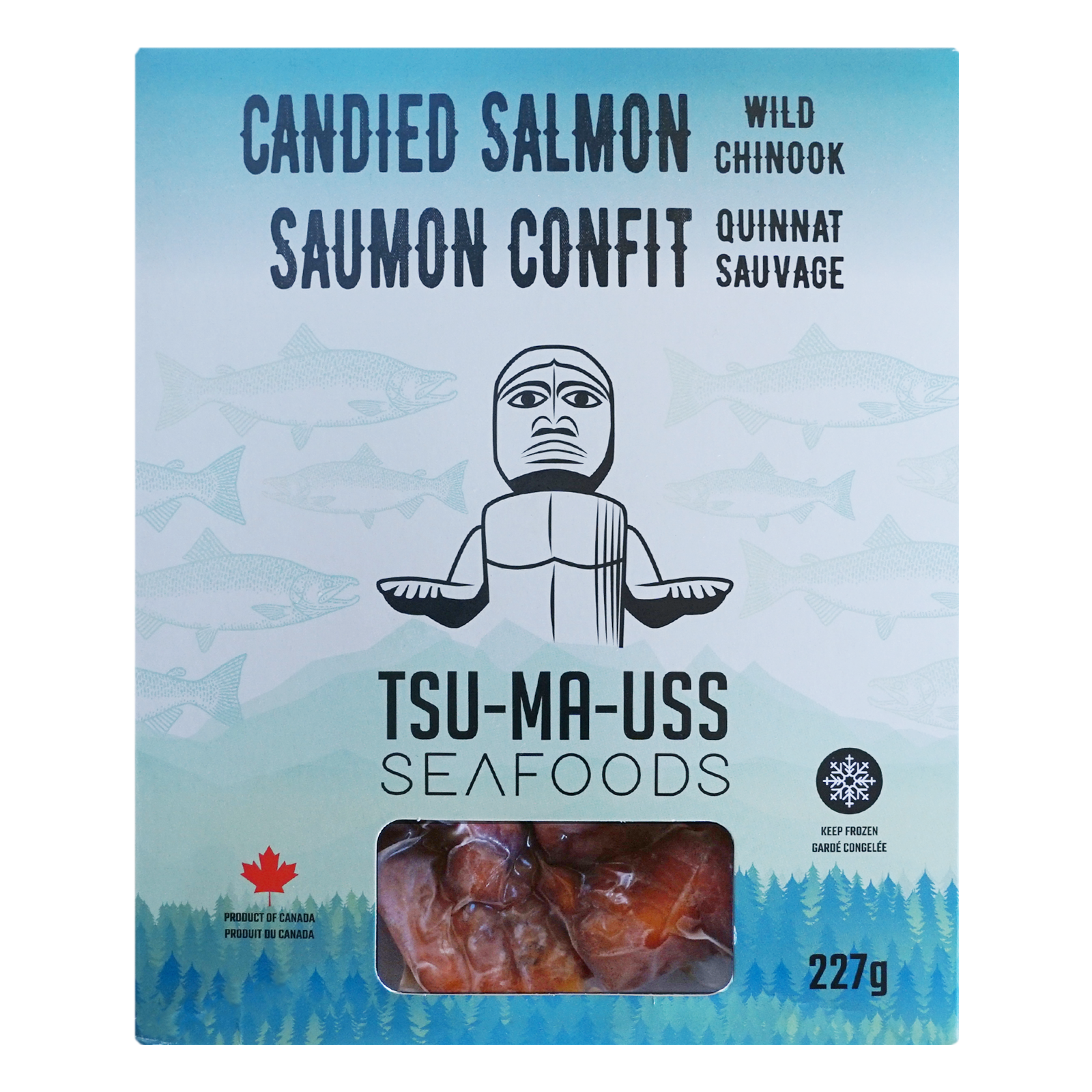 Wild-Caught Candied Chinook Salmon Nuggets from Canada B-Grade (227g) Best By: February 22nd, 2026 - Horizon Farms