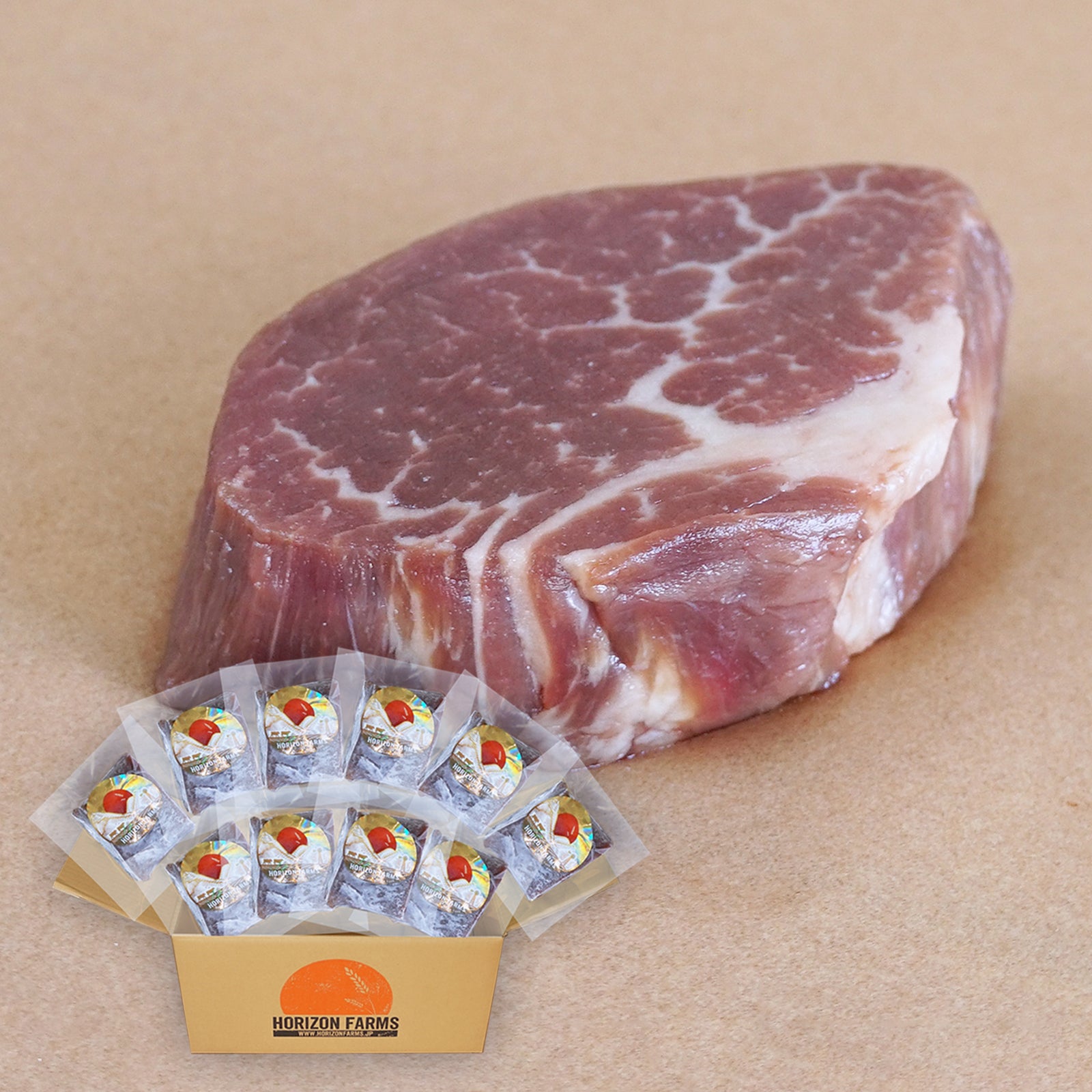Grain-Fed Beef Filet Steak from New Zealand (80g x 10 packs) - Horizon Farms