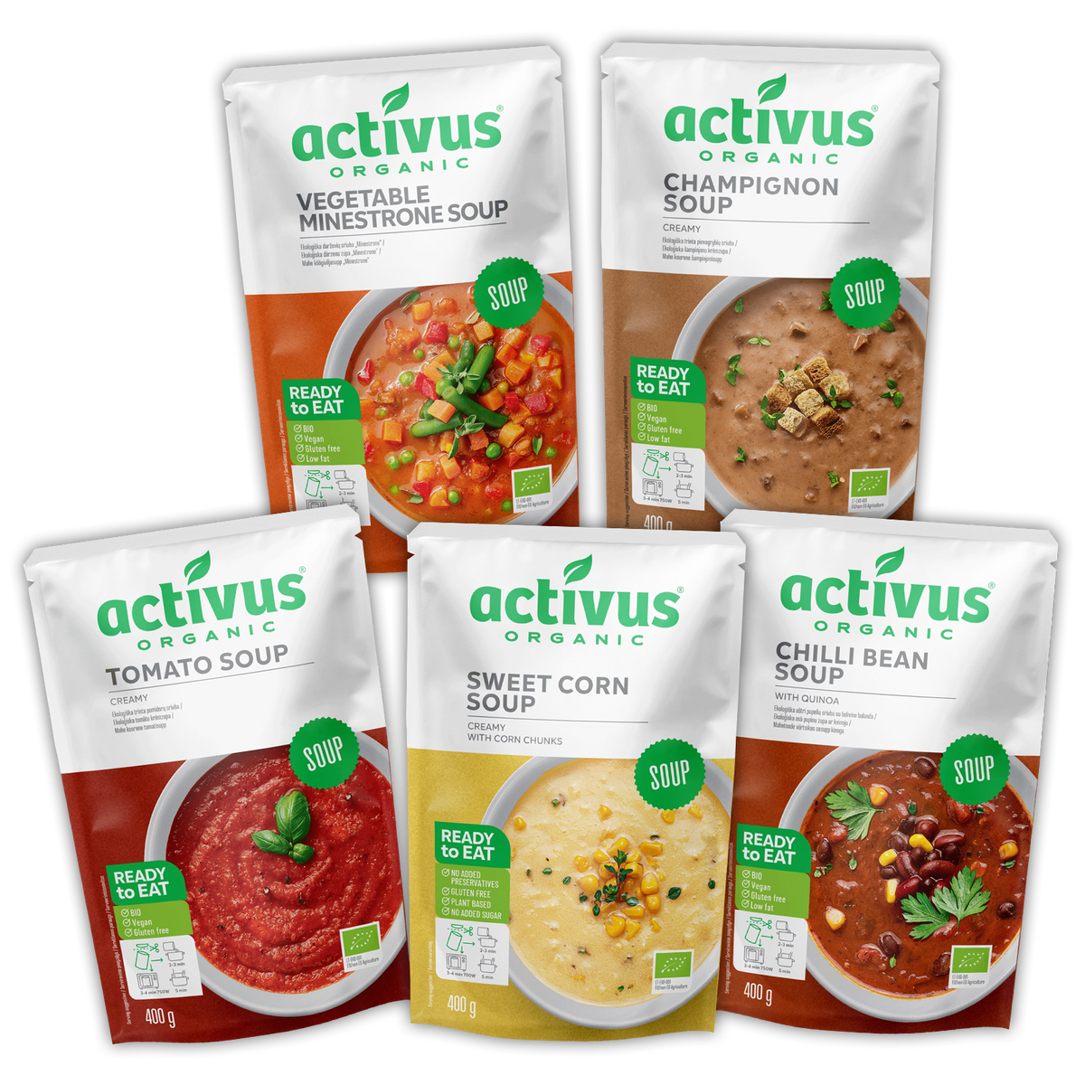 Certified Organic Soup Assortment Gift / Value Set (2kg)