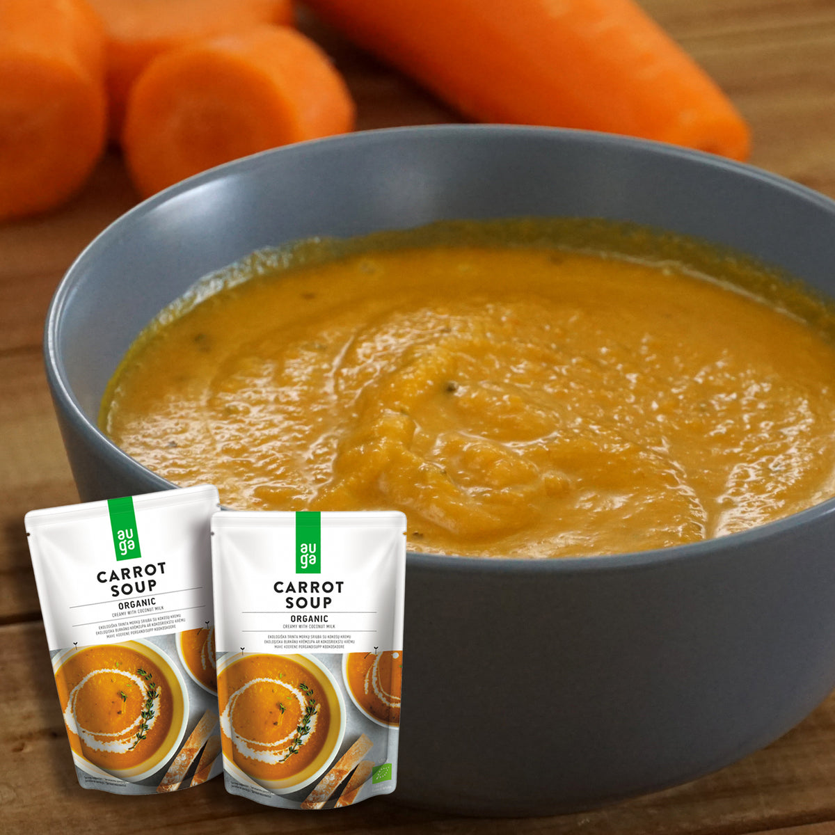 Certified Organic Carrot Soup (800g) - Horizon Farms