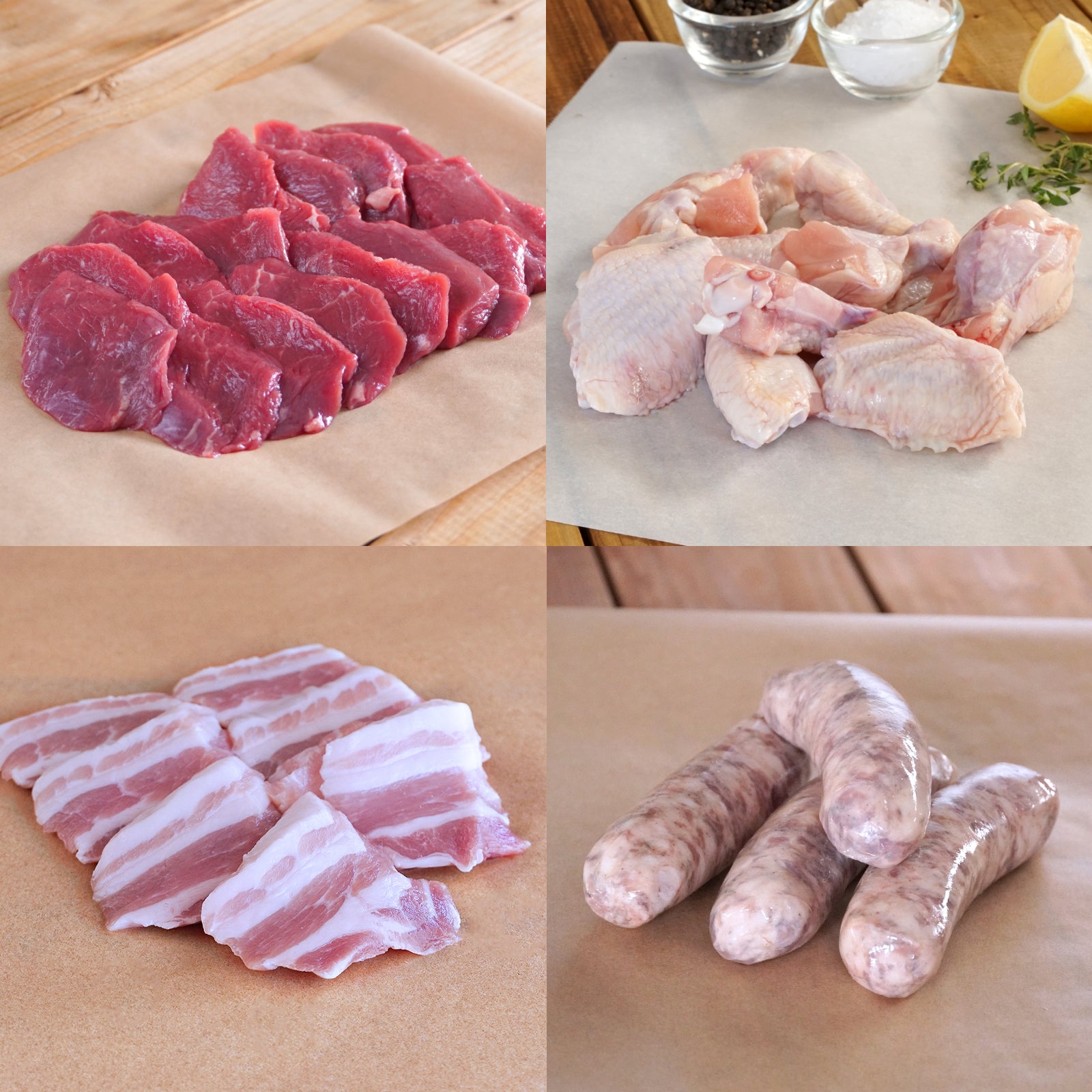 Free-Range BBQ Favorites 4-Piece Set (1.3kg, Serves 3-4) - Horizon Farms