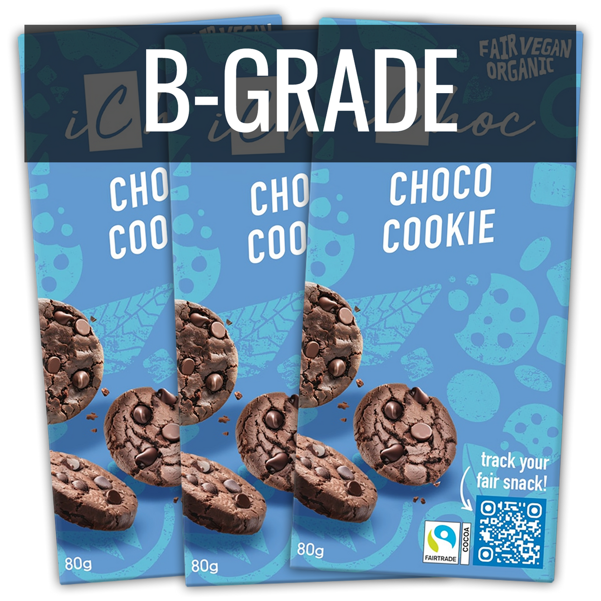 Certified Organic Dairy-Free Chocolate from Germany - Chocolate Cookie B-Grade (240g) Best By: October 31st, 2026