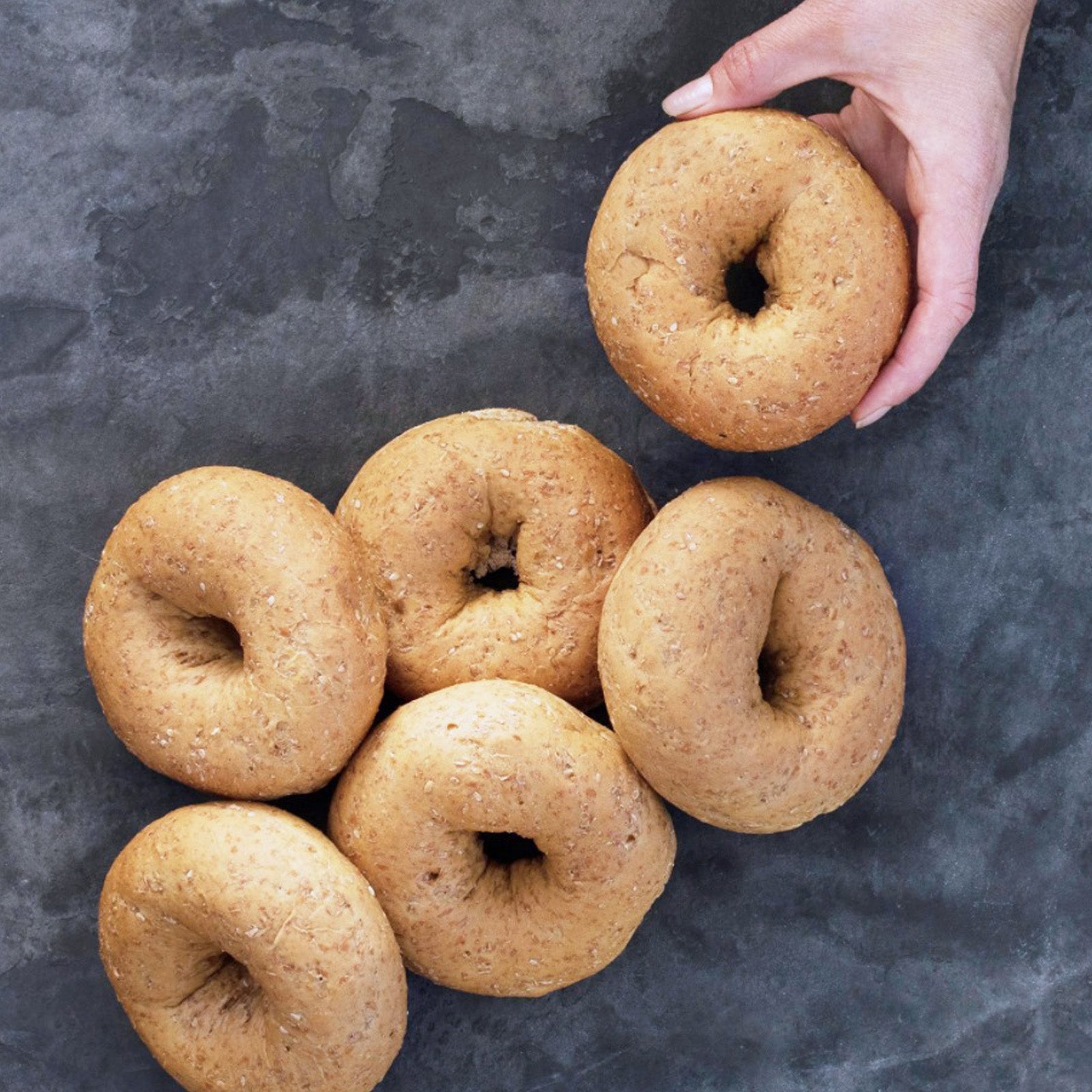 Certified Organic Sprouted Wheat Bagels from California (6pc) - Horizon Farms