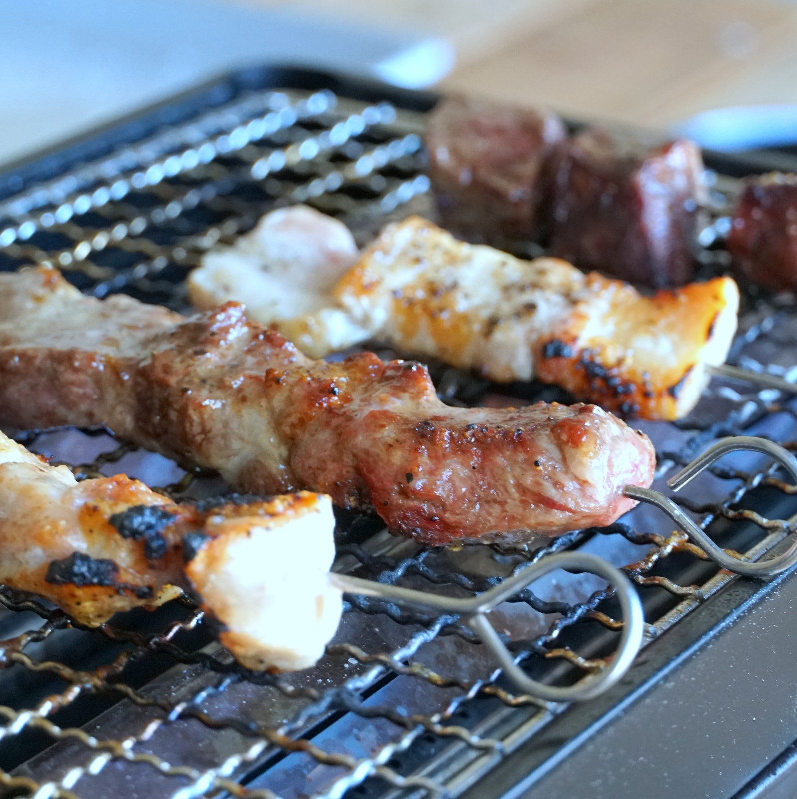 Free-Range Meat BBQ Skewer 4-Pack Variety Set (Beef, Chicken, Pork, Lamb) (1kg) - Horizon Farms