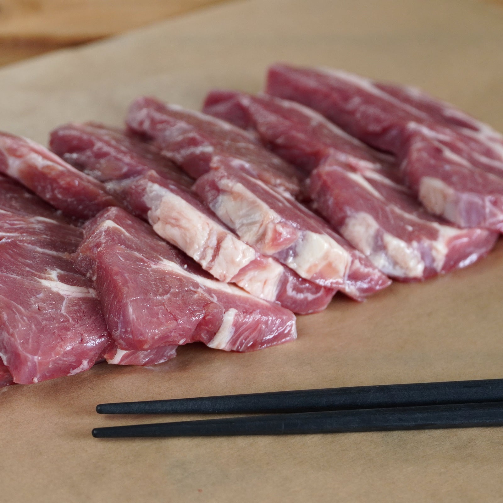 Free-Range Lamb Shoulder Thick BBQ Slices from New Zealand B-Grade (300g) Best By: Sept. 12, 2025 - Horizon Farms