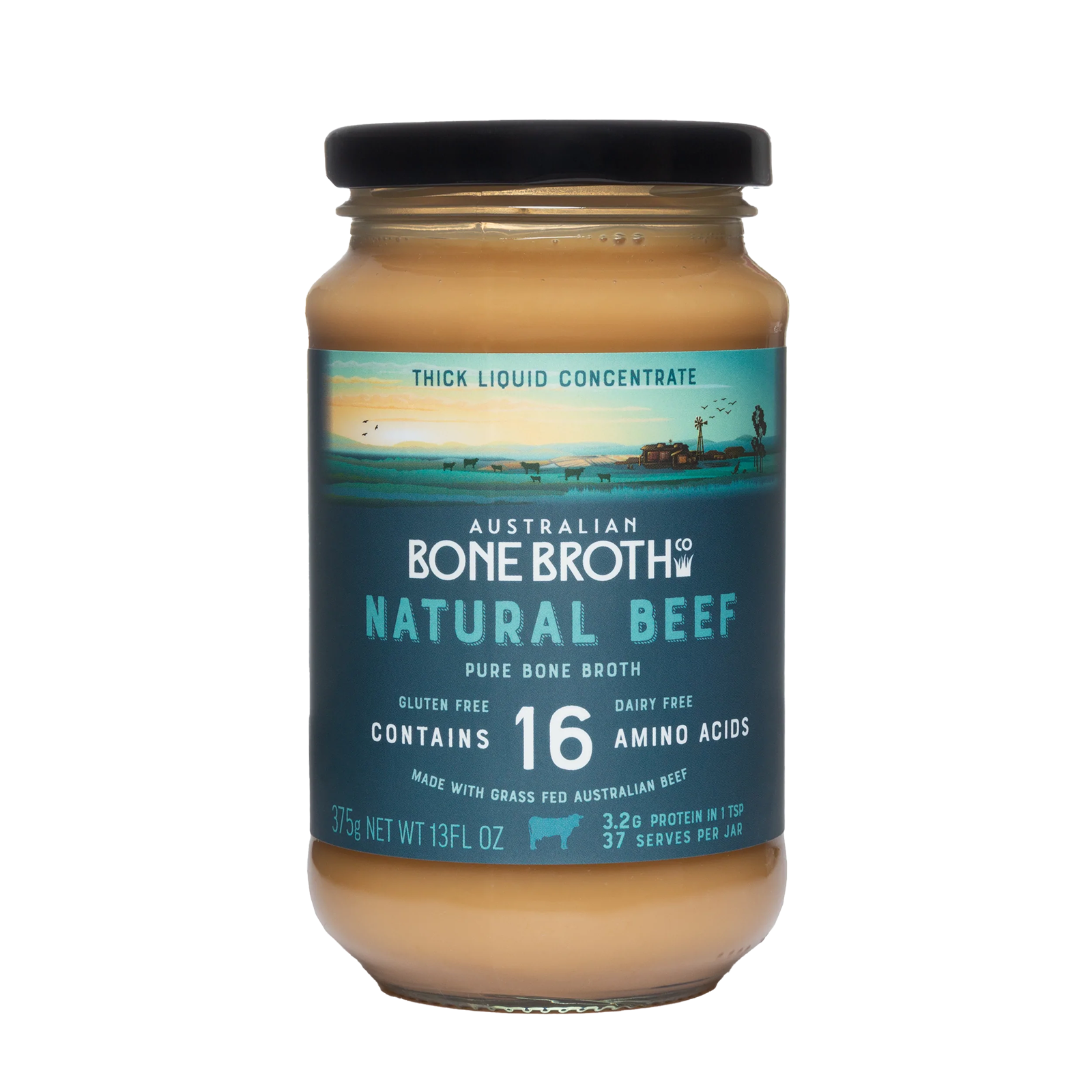 All-Natural Grass-Fed Beef Bone Broth Concentrate (375g/37 servings) - Horizon Farms