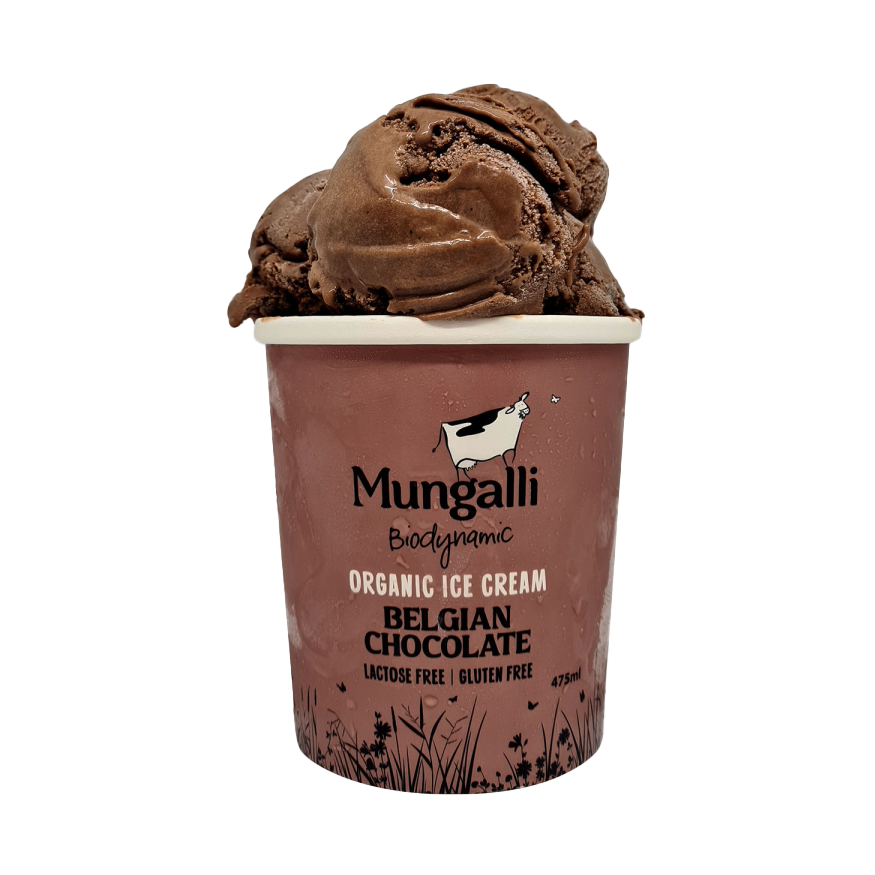 Certified Organic Belgian Chocolate Ice Cream from Australia (475-1000ml) - Horizon Farms