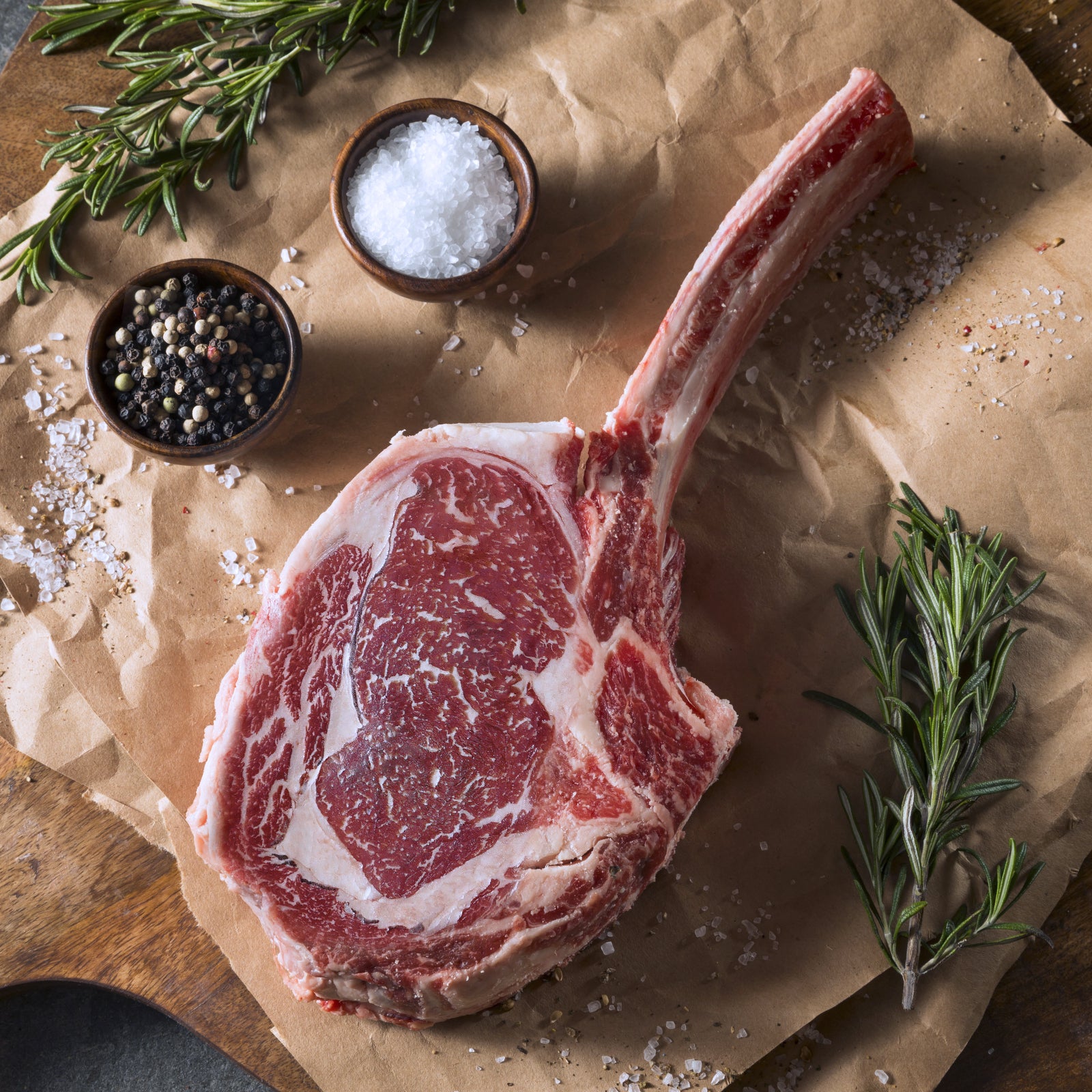 Premium American Grain-Fed Beef Tomahawk Steak from the USA (900g-1.2kg) - Horizon Farms
