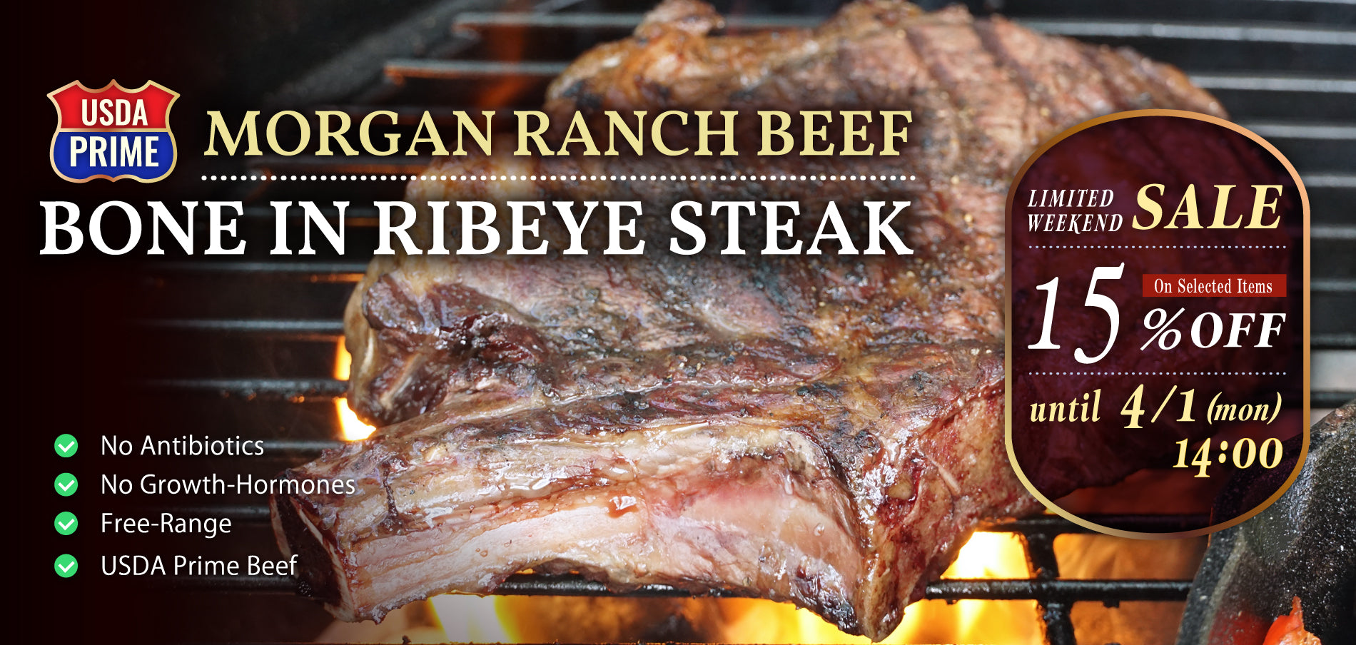 USDA Prime Beef Bone-In Ribeye Steak