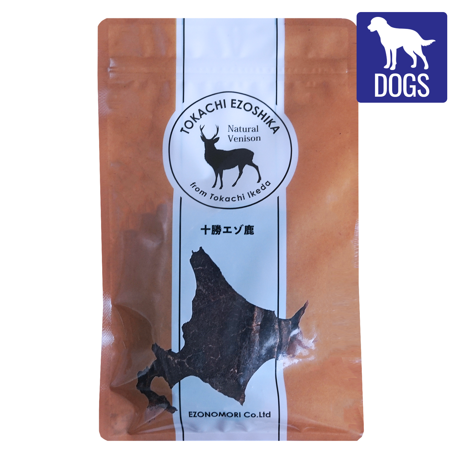 [For Dogs] All-Natural Wild Venison Loin Jerky Dry Dog Treat from Hokkaido (40g) - Horizon Farms