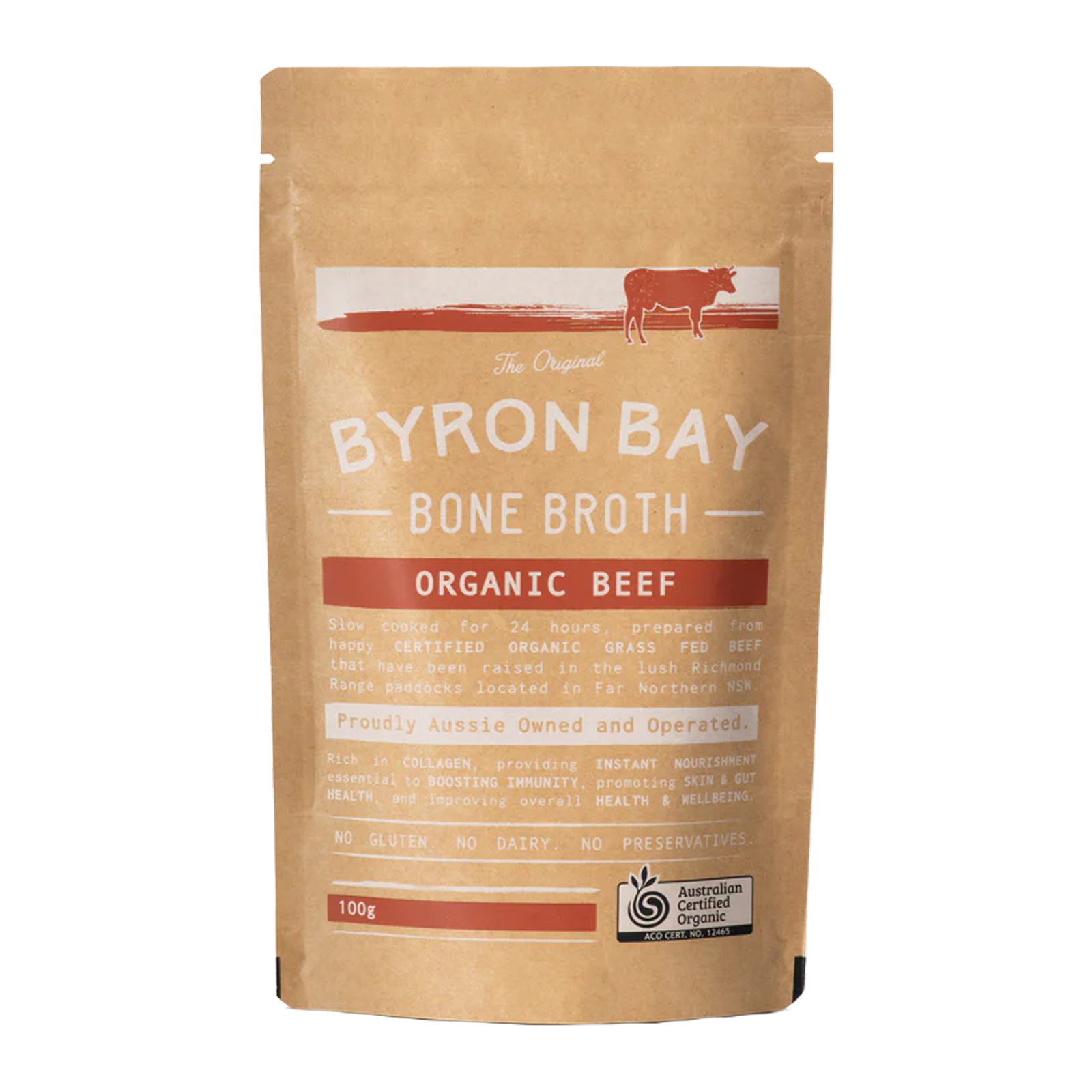 Certified Organic Grass-Fed Beef Bone & Vegetable Broth Powder (100g/14 Servings) - Horizon Farms