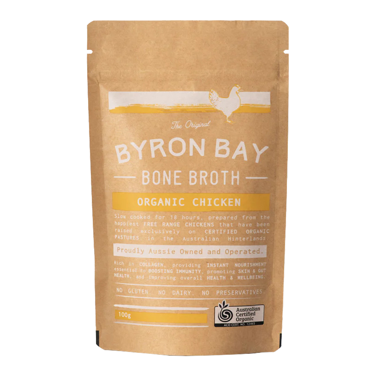 Certified Organic Chicken Bone & Vegetable Broth Powder (100g/14 Servings) - Horizon Farms