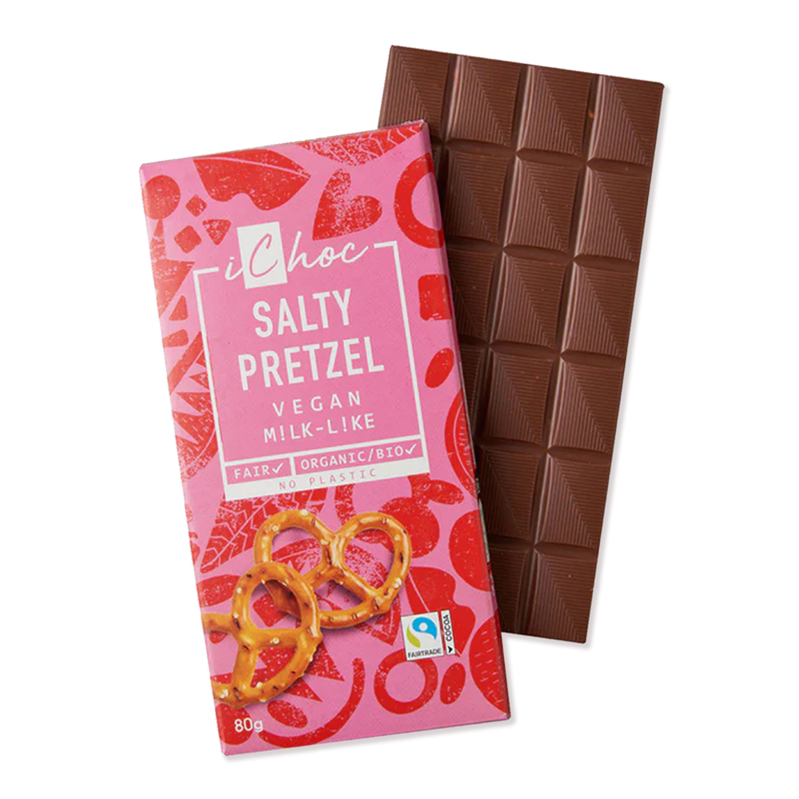 Certified Organic Dairy-Free Chocolate from Germany - Salty Pretzel (3pc) - Horizon Farms