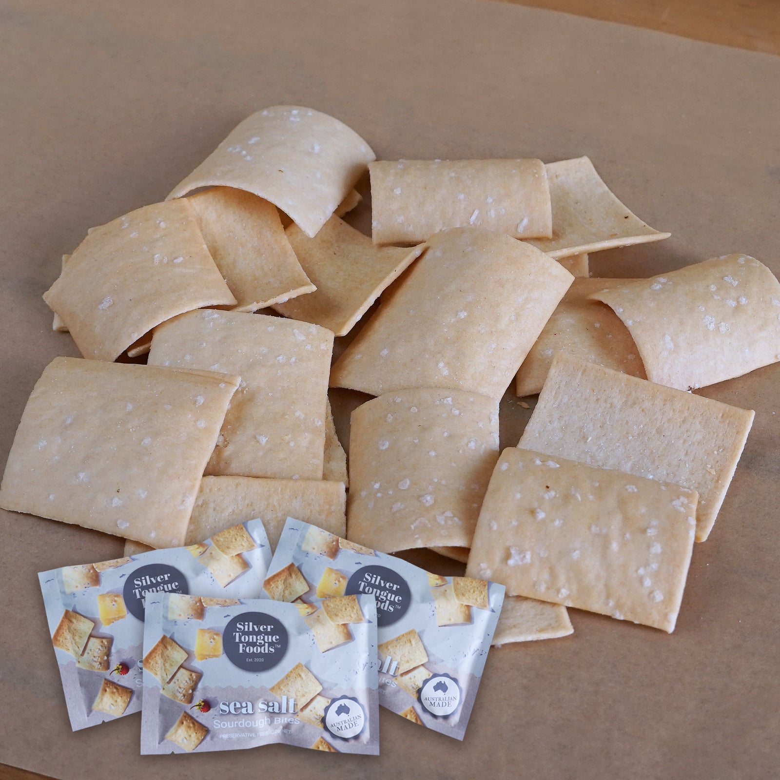 All-Natural Sea Salt Sourdough Crackers from Australia (30g x 3) - Horizon Farms