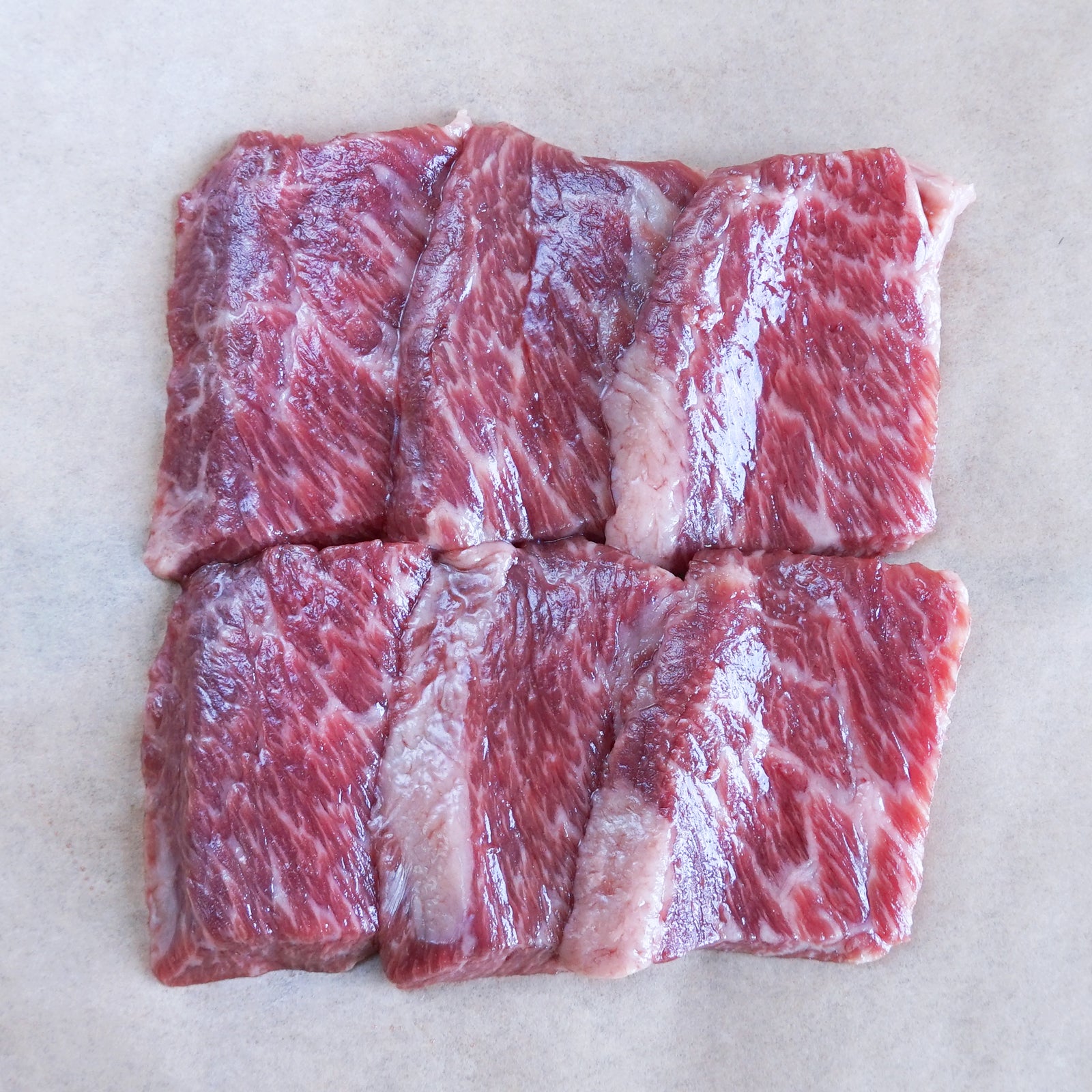 Premium American Grain-Fed Beef Chuck Roll BBQ Slices from the USA (100g)