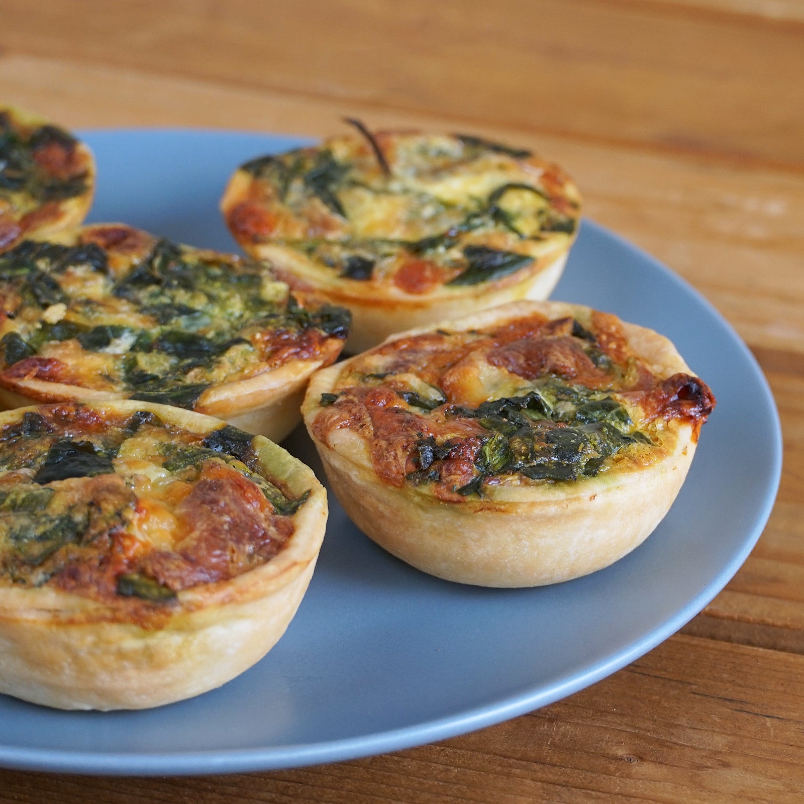 All-Natural Party-Size Spinach & Cheese Quiche from Australia (6pc)