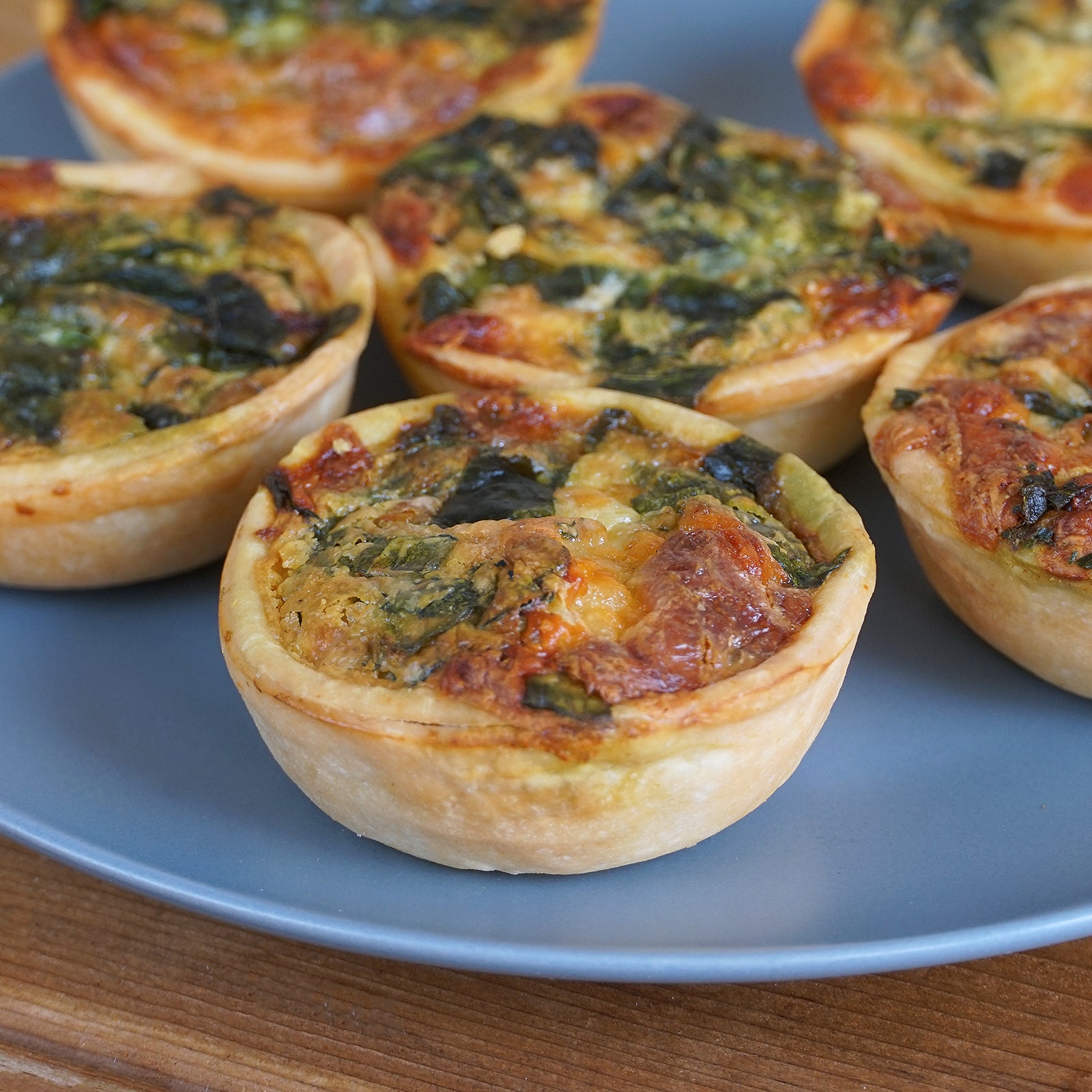 All-Natural Party-Size Spinach & Cheese Quiche from Australia (6pc)