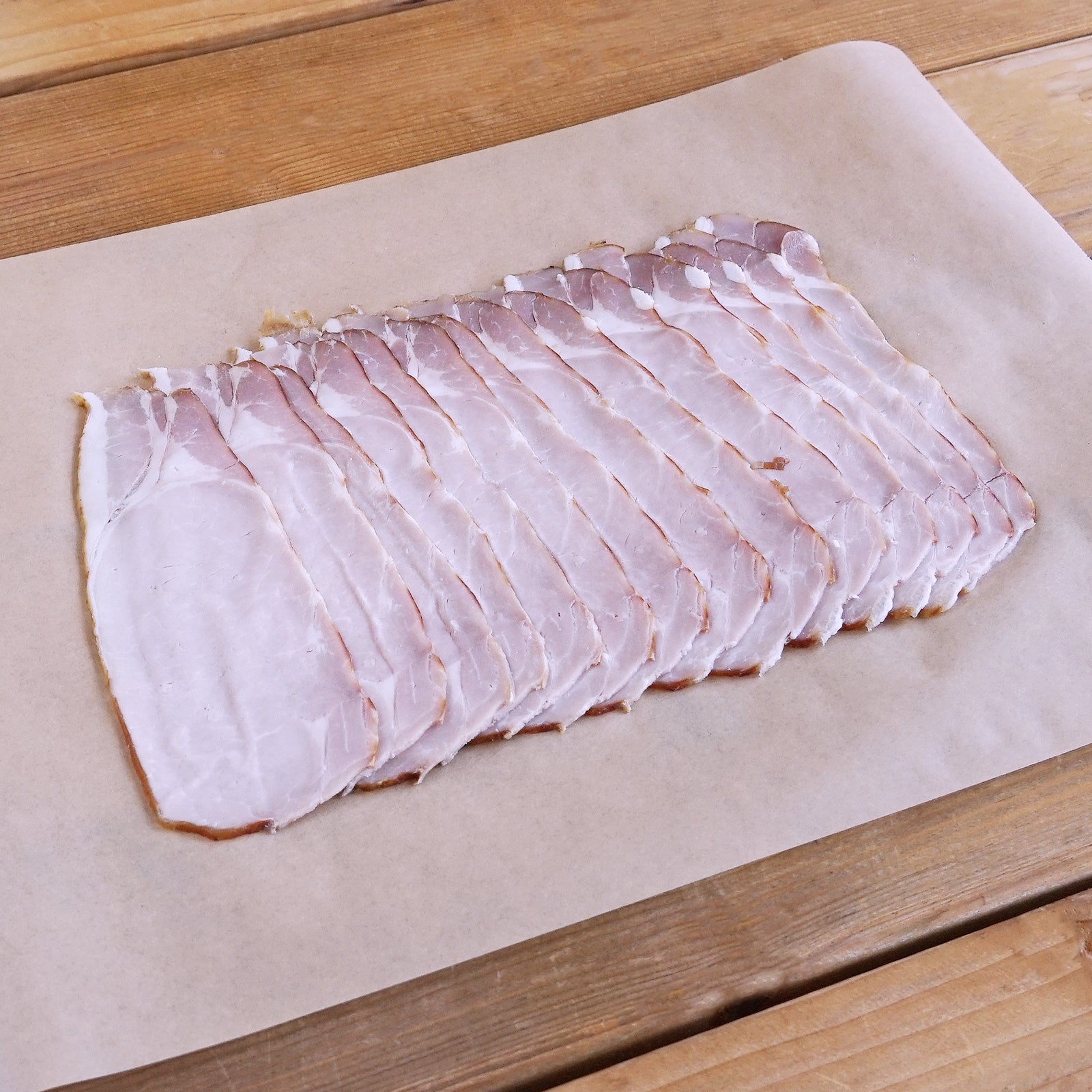 All-Natural Lightly Seasoned Smoked Free-Range Canadian Style Pork Bacon Slices (200g) - Horizon Farms