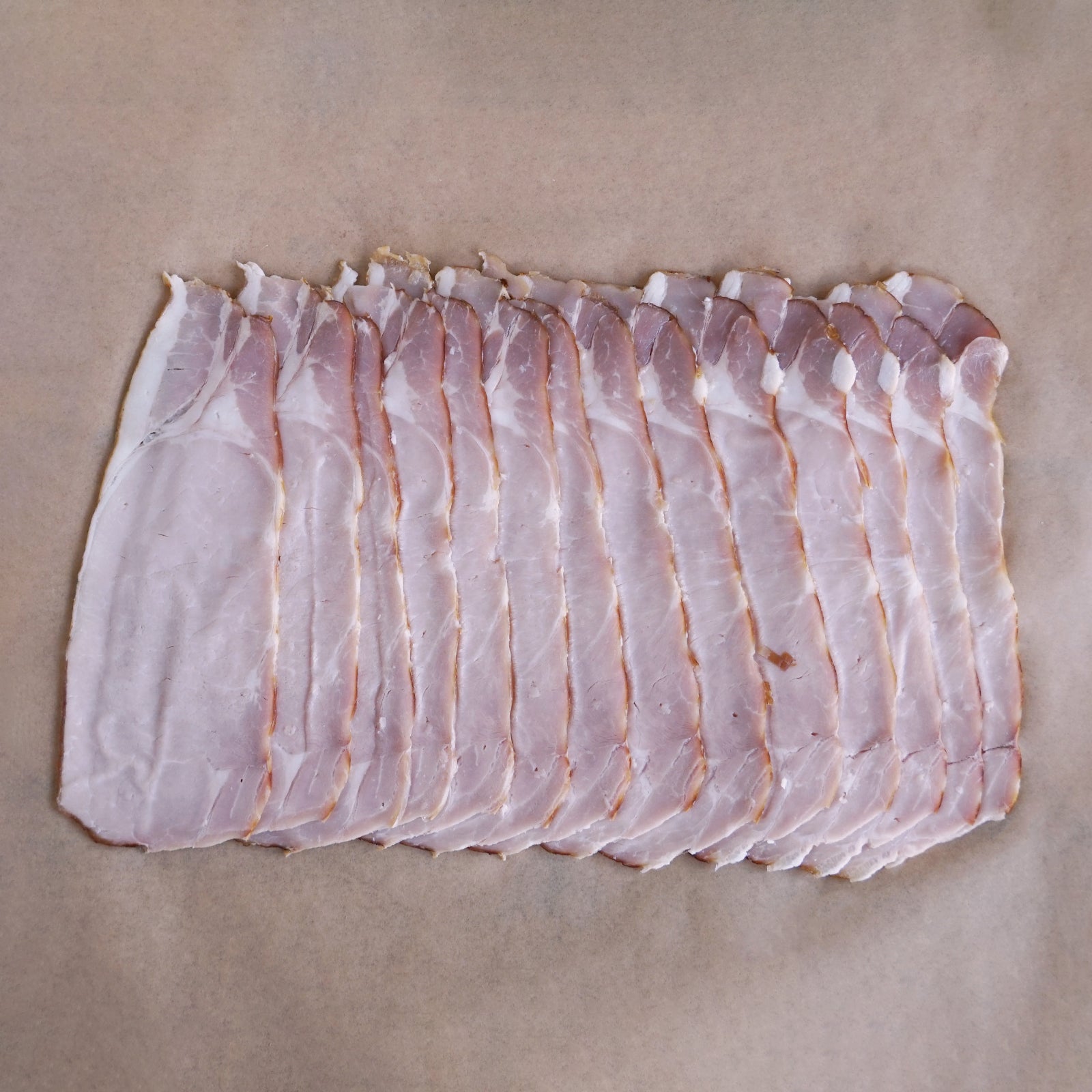 All-Natural Lightly Seasoned Smoked Free-Range Canadian Style Pork Bacon Slices (200g) - Horizon Farms