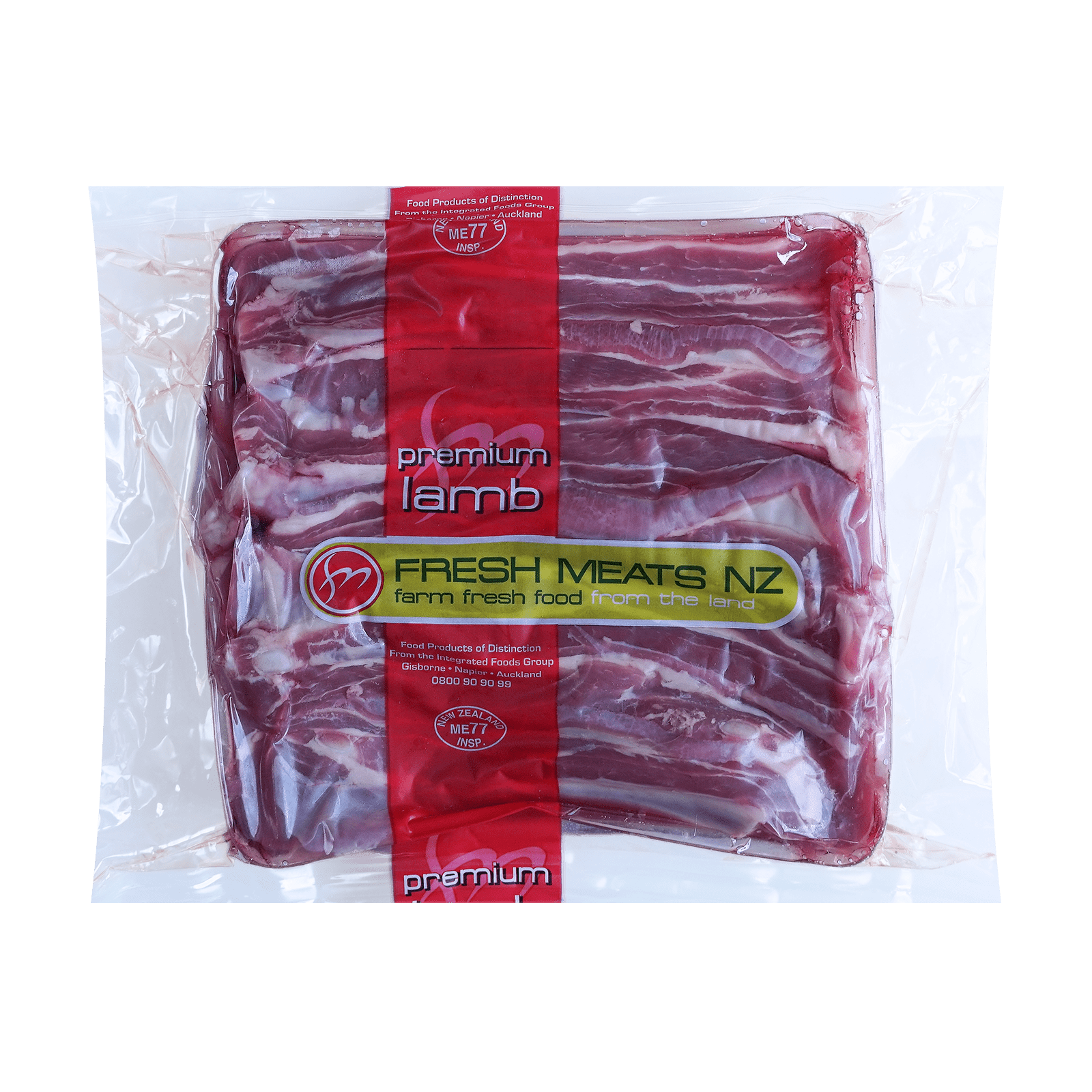 Free-Range Lamb Spare Ribs from New Zealand (550g) - Horizon Farms