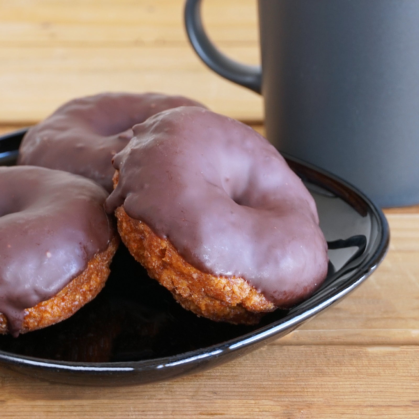 All-Natural Artisan Dairy-Free Egg-Free Chocolate Donuts (3pc) - Horizon Farms