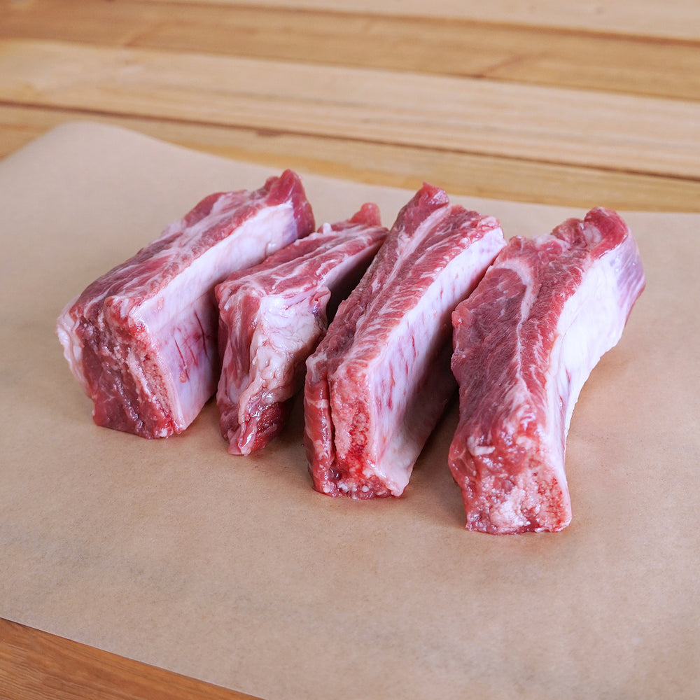 Pre Pack Ribs Free-Range Pork Pre-Cut Bone-In Spare Ribs from Hokkaido (400g)