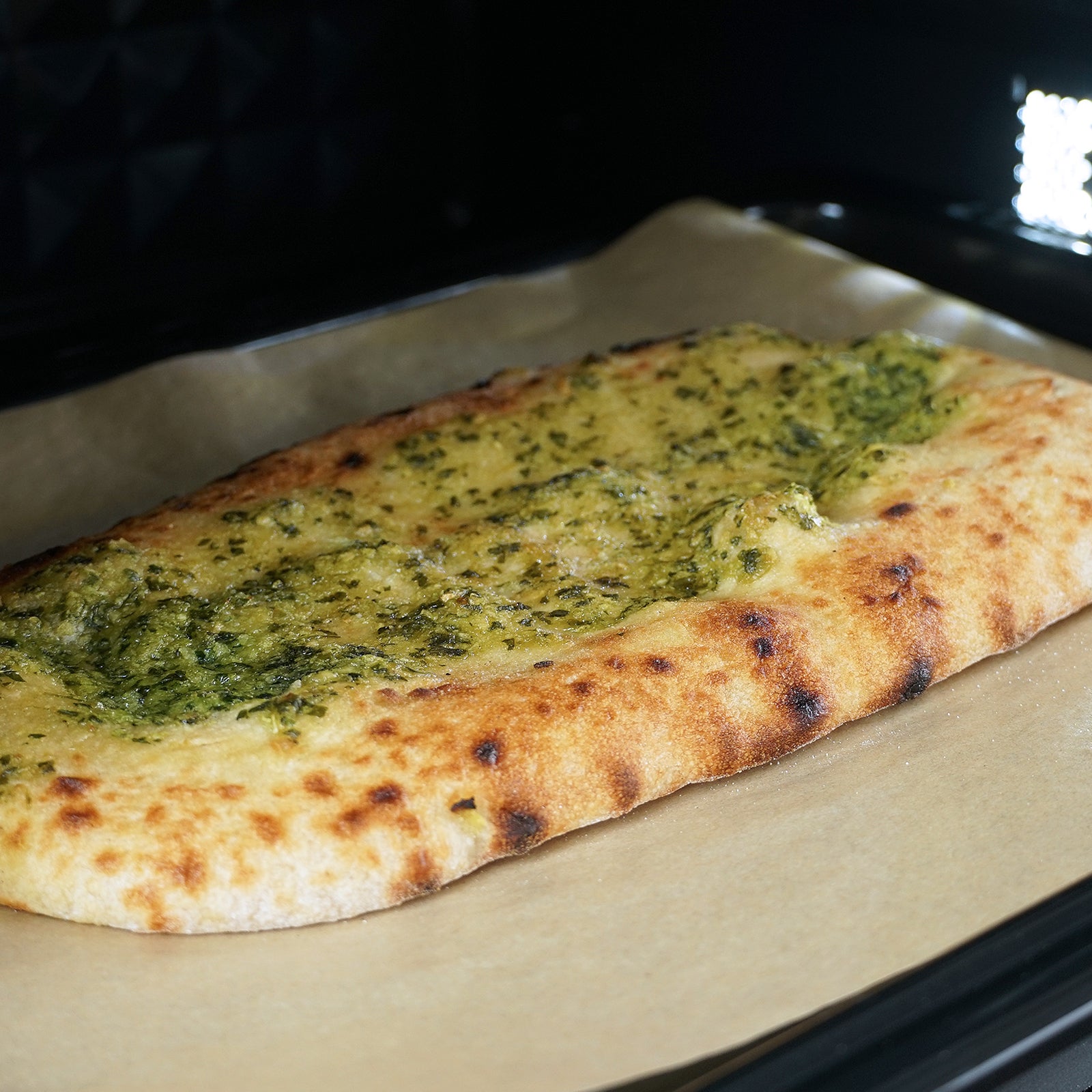 All-Natural Spelt Garlic Focaccia from Australia (264g) - Horizon Farms