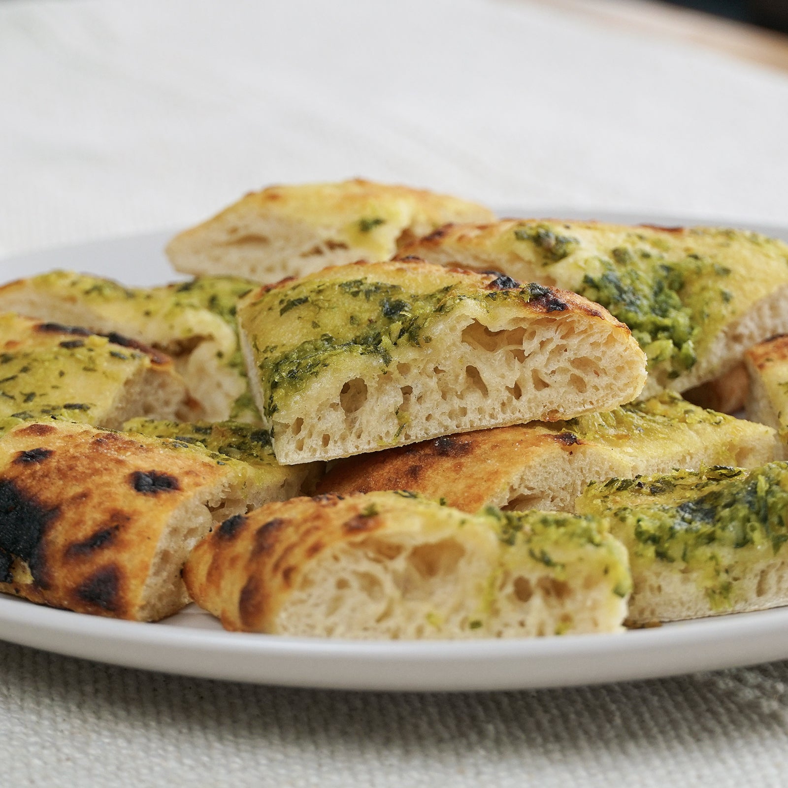 All-Natural Spelt Garlic Focaccia from Australia (264g) - Horizon Farms