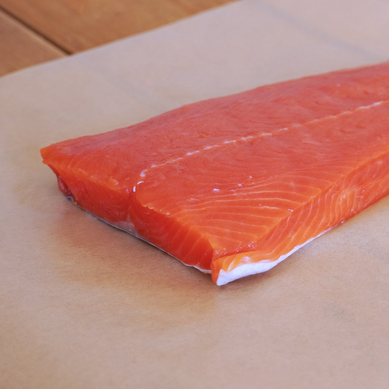 Wild-Caught Sashimi Grade Sockeye Salmon Fillet Portion from Canada B-Grade (200g) Best By: March 9th, 2025 - Horizon Farms