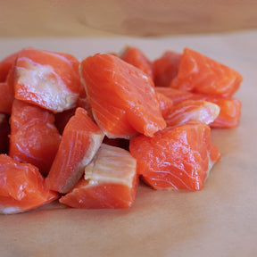 Wild-Caught Sashimi Grade Sockeye Salmon Dice Cuts from Canada (200g) - Horizon Farms