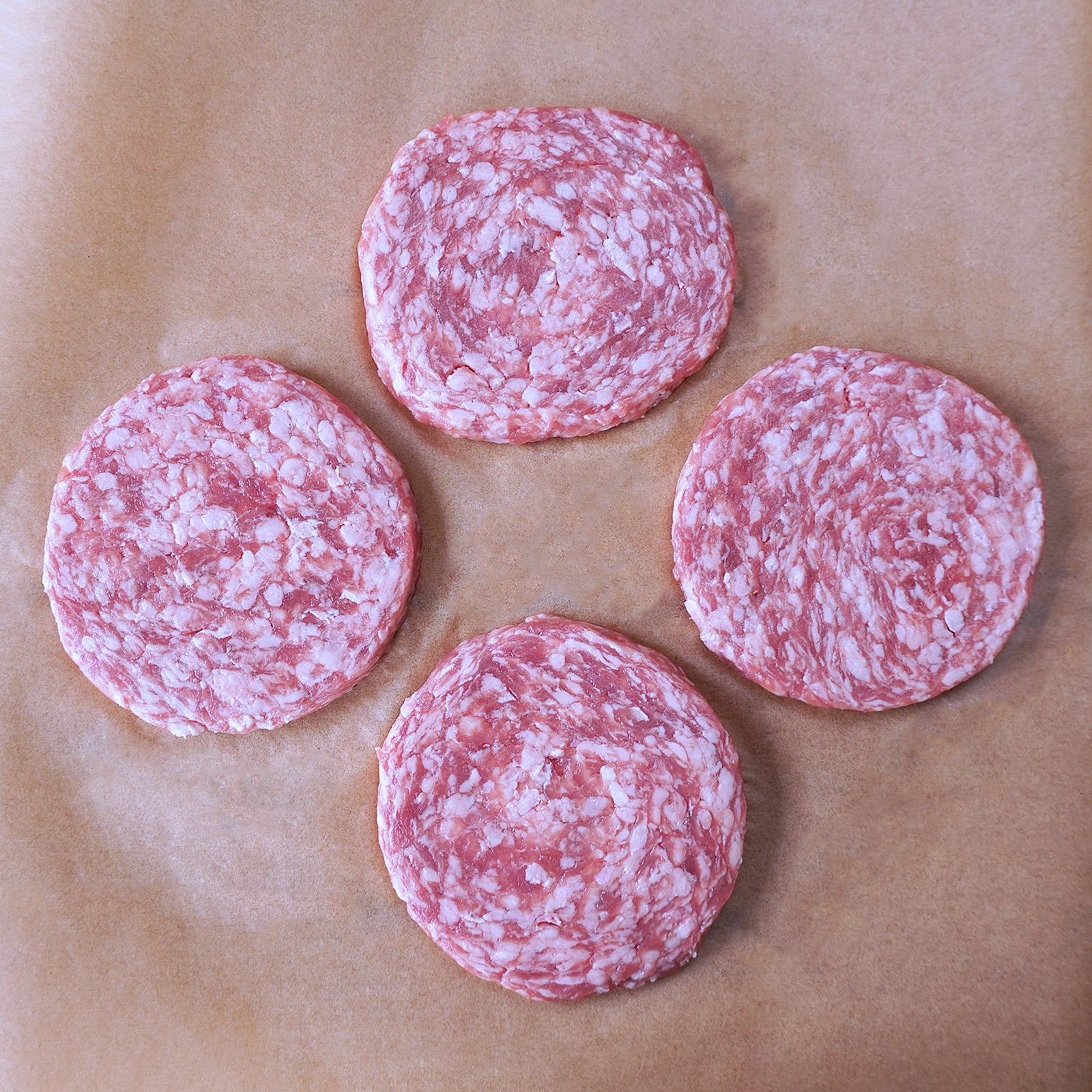 All-Natural Free-Range Kurobuta Pork Burgers from Iowa (4pc) - Horizon Farms