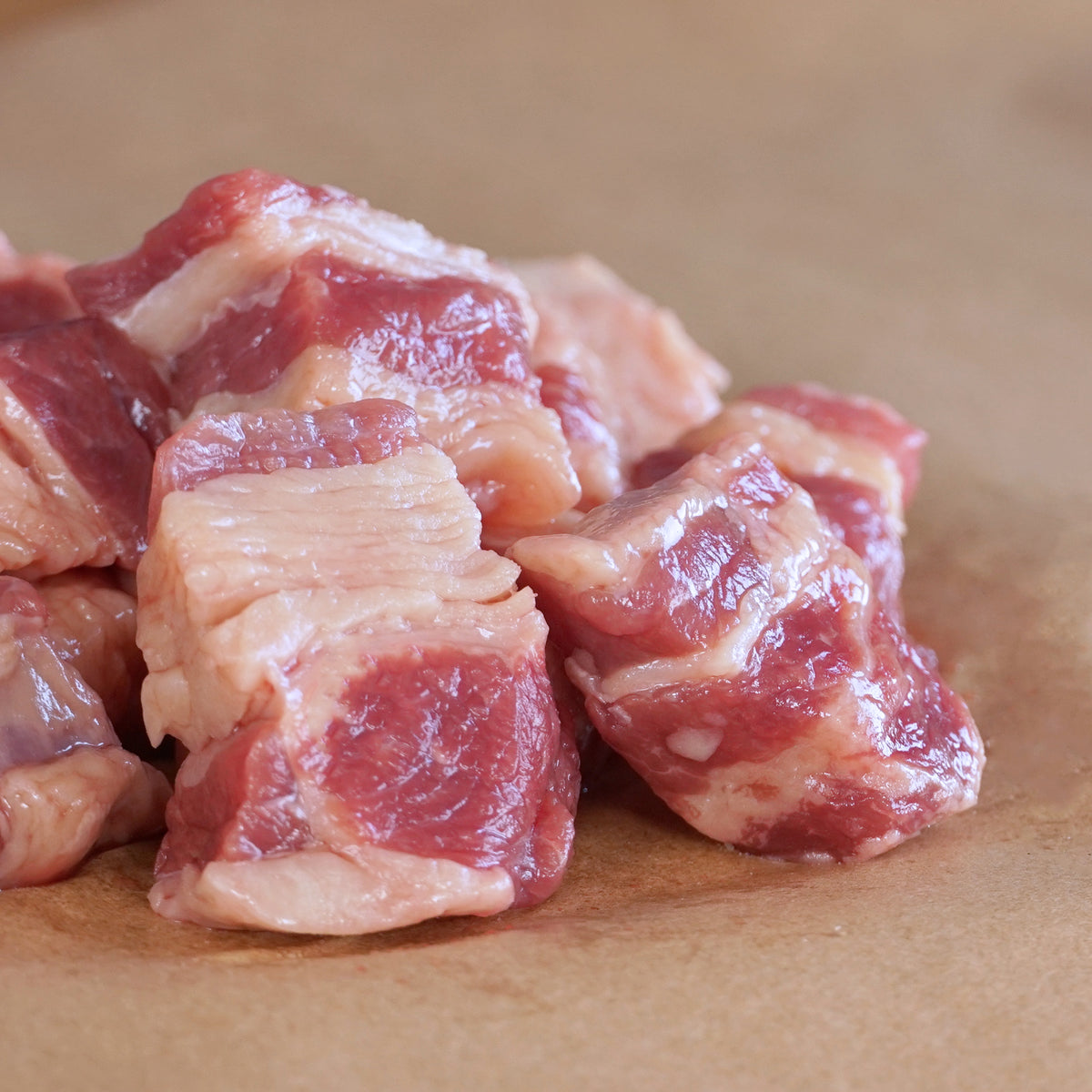 Grass-Fed Beef Navel Brisket Stew Cuts (200g)