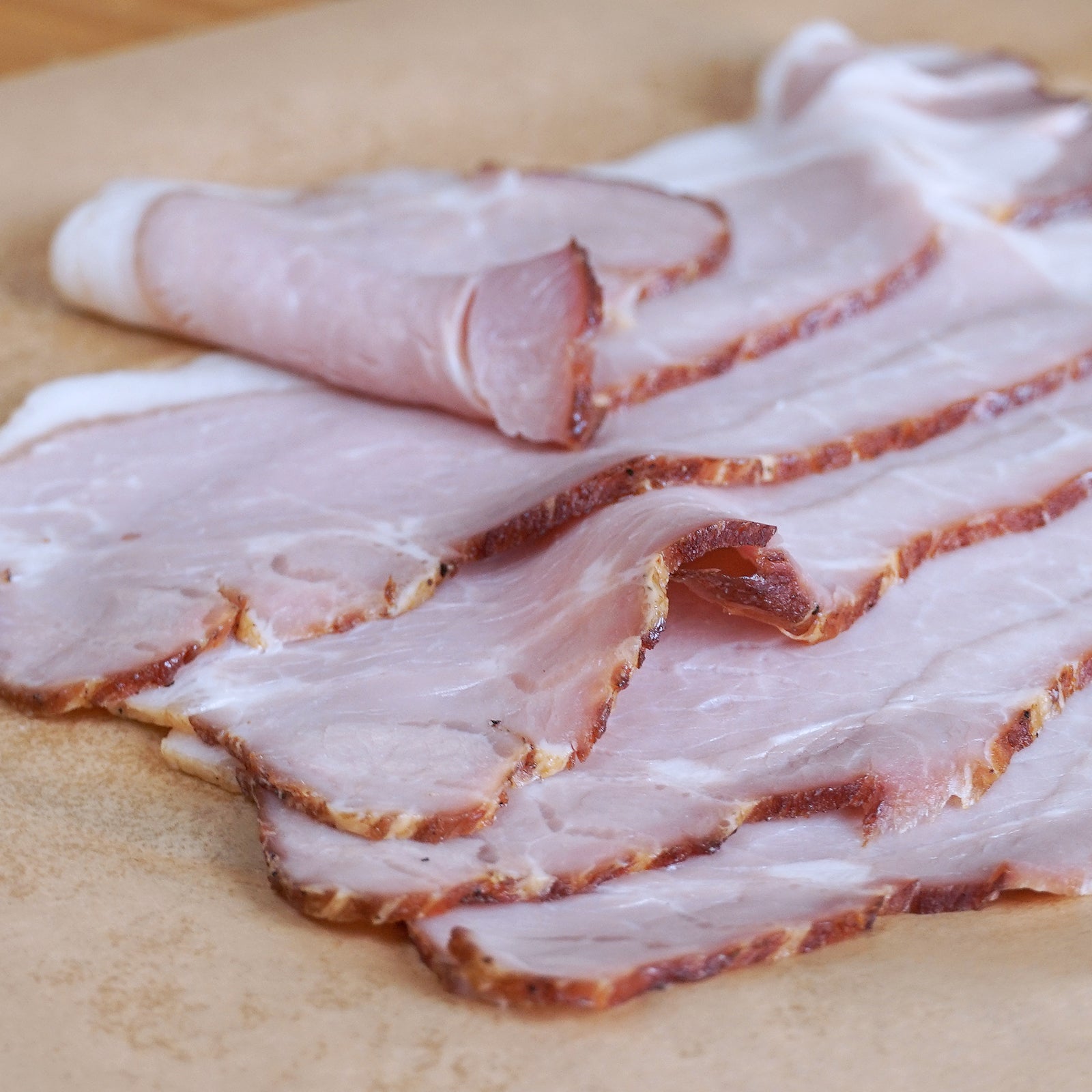 All-Natural Free-Range Smoked Kurobuta Pork Loin Cold Cut Slices (100g) - Horizon Farms